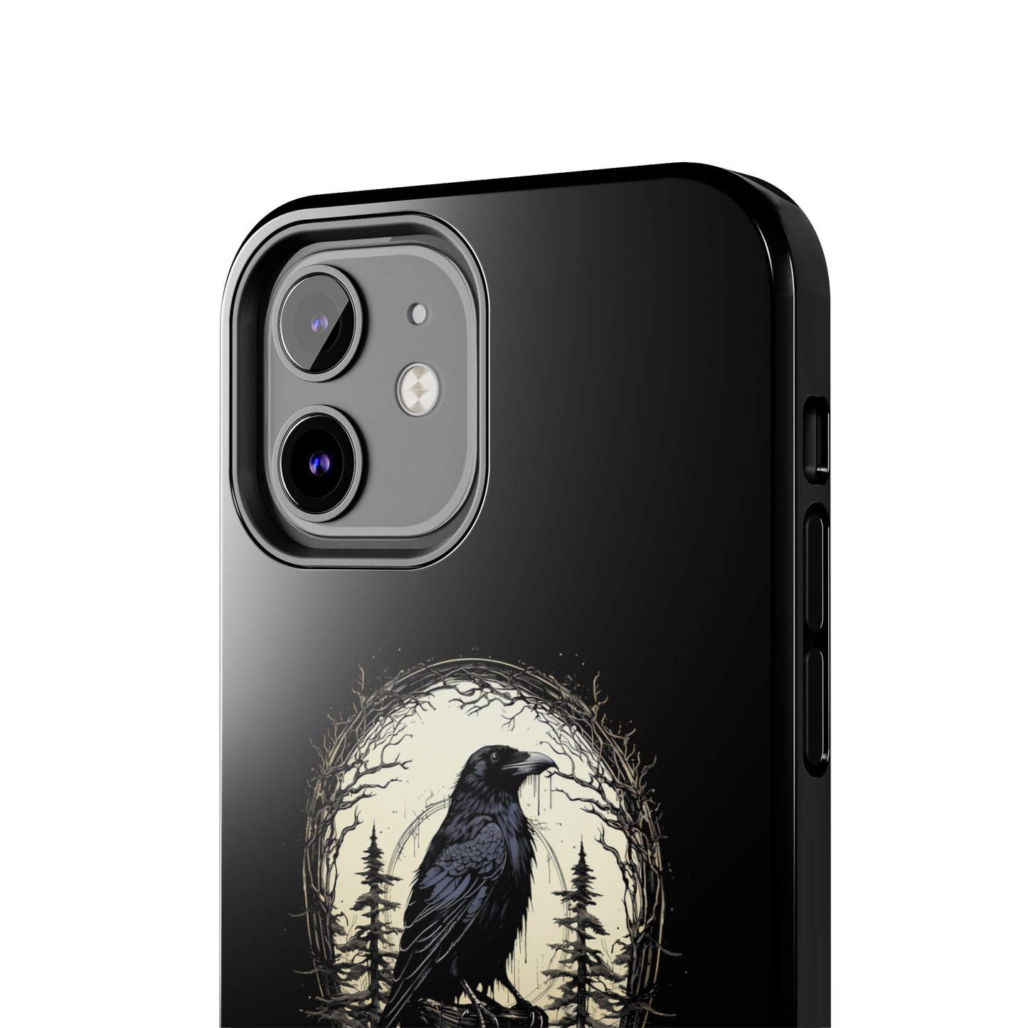 Night's Sentinel Tough Phone Case for iPhone 15 14 13 12 11 pro max XR XS 7 8 SE Gothic Black phone case Dark Academia iPhone case