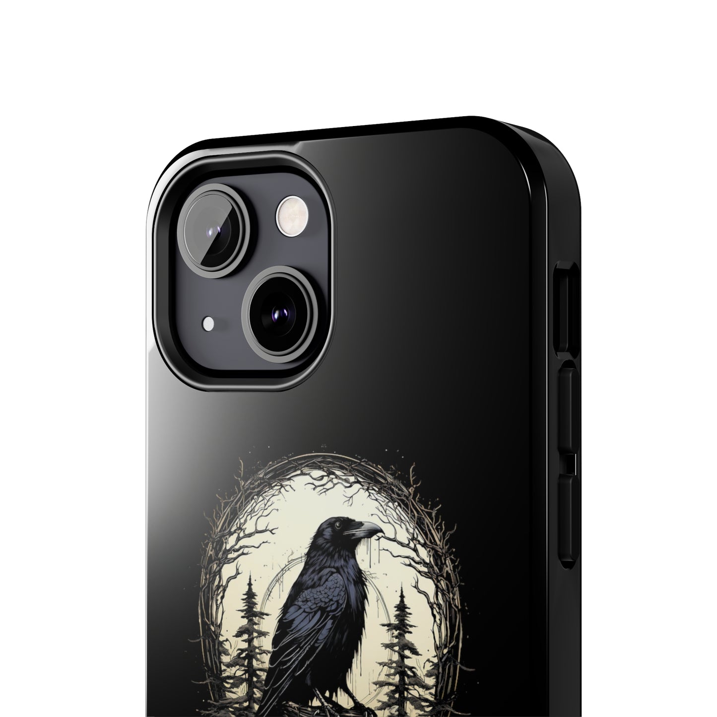 Night's Sentinel Tough Phone Case for iPhone 15 14 13 12 11 pro max XR XS 7 8 SE Gothic Black phone case Dark Academia iPhone case