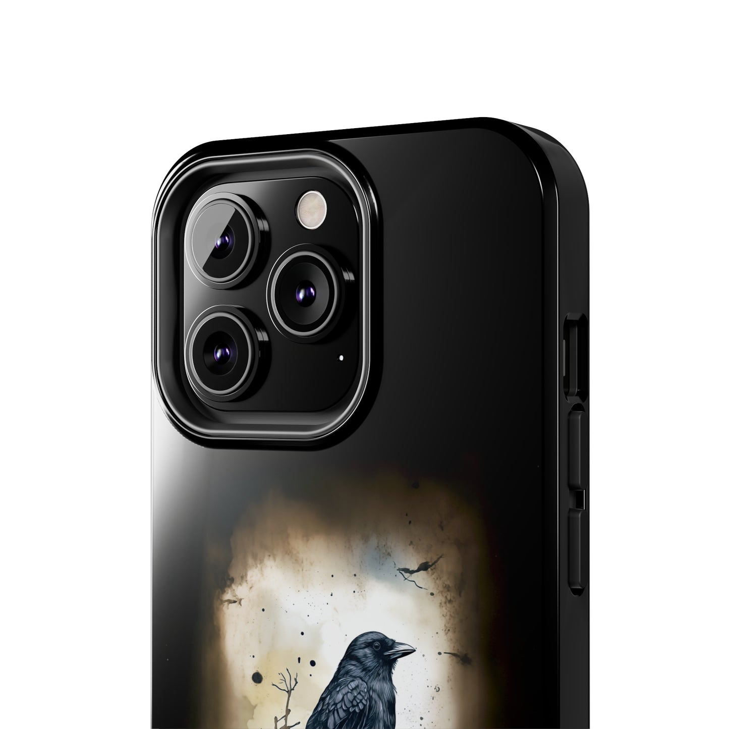 Raven Visage Tough Phone Case for iPhone 15 14 13 12 11 pro max XR XS 7 8 SE Gothic Black phone case Dark Academia iPhone case