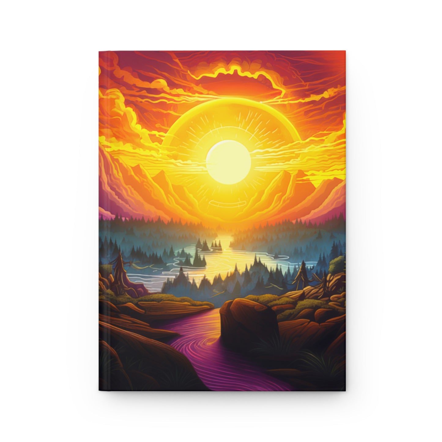 Purple Mountain Sunrise Hardcover Journal Nature's Beauty Notebook