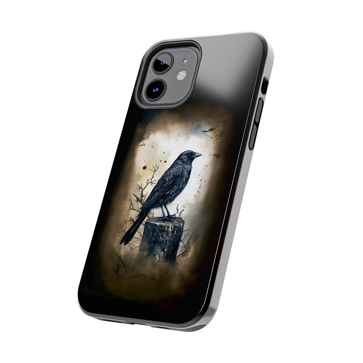 Raven Visage Tough Phone Case for iPhone 15 14 13 12 11 pro max XR XS 7 8 SE Gothic Black phone case Dark Academia iPhone case