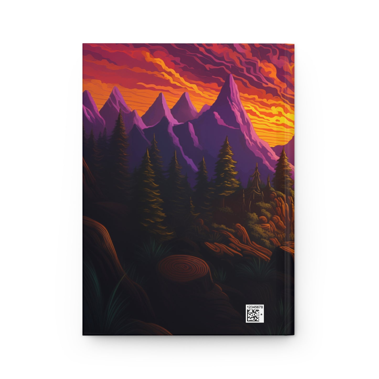 Purple Mountain Sunrise Hardcover Journal Nature's Beauty Notebook