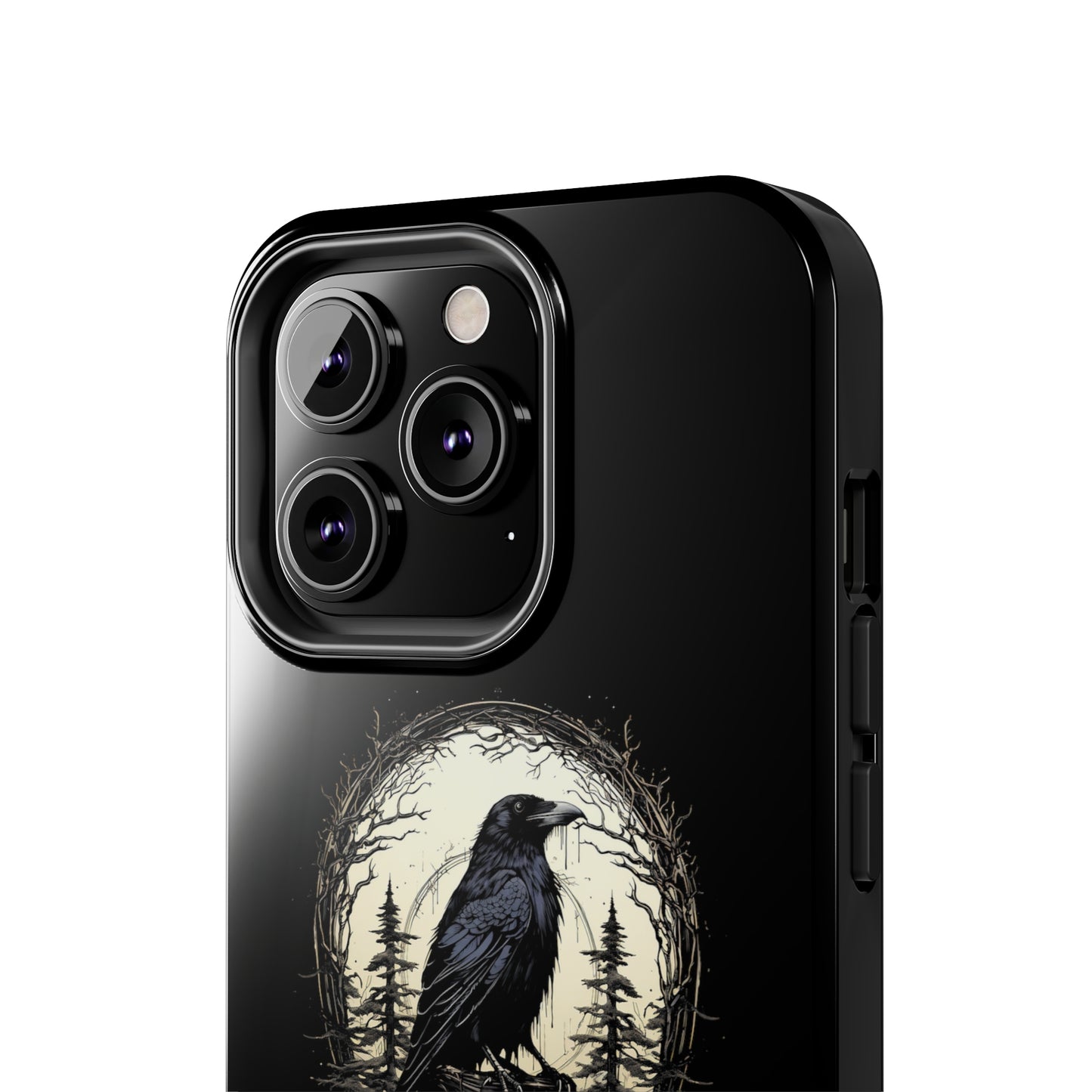 Night's Sentinel Tough Phone Case for iPhone 15 14 13 12 11 pro max XR XS 7 8 SE Gothic Black phone case Dark Academia iPhone case