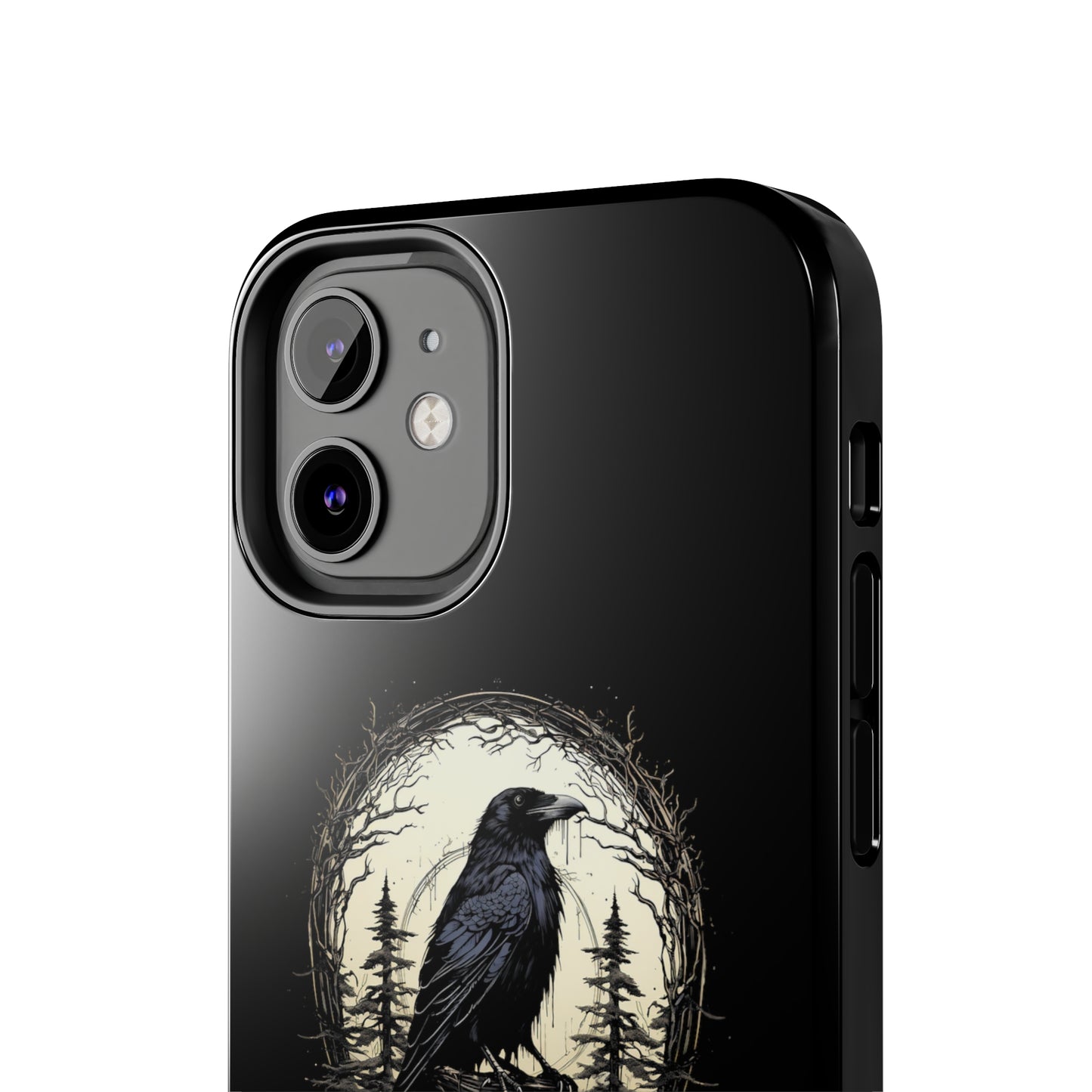 Night's Sentinel Tough Phone Case for iPhone 15 14 13 12 11 pro max XR XS 7 8 SE Gothic Black phone case Dark Academia iPhone case