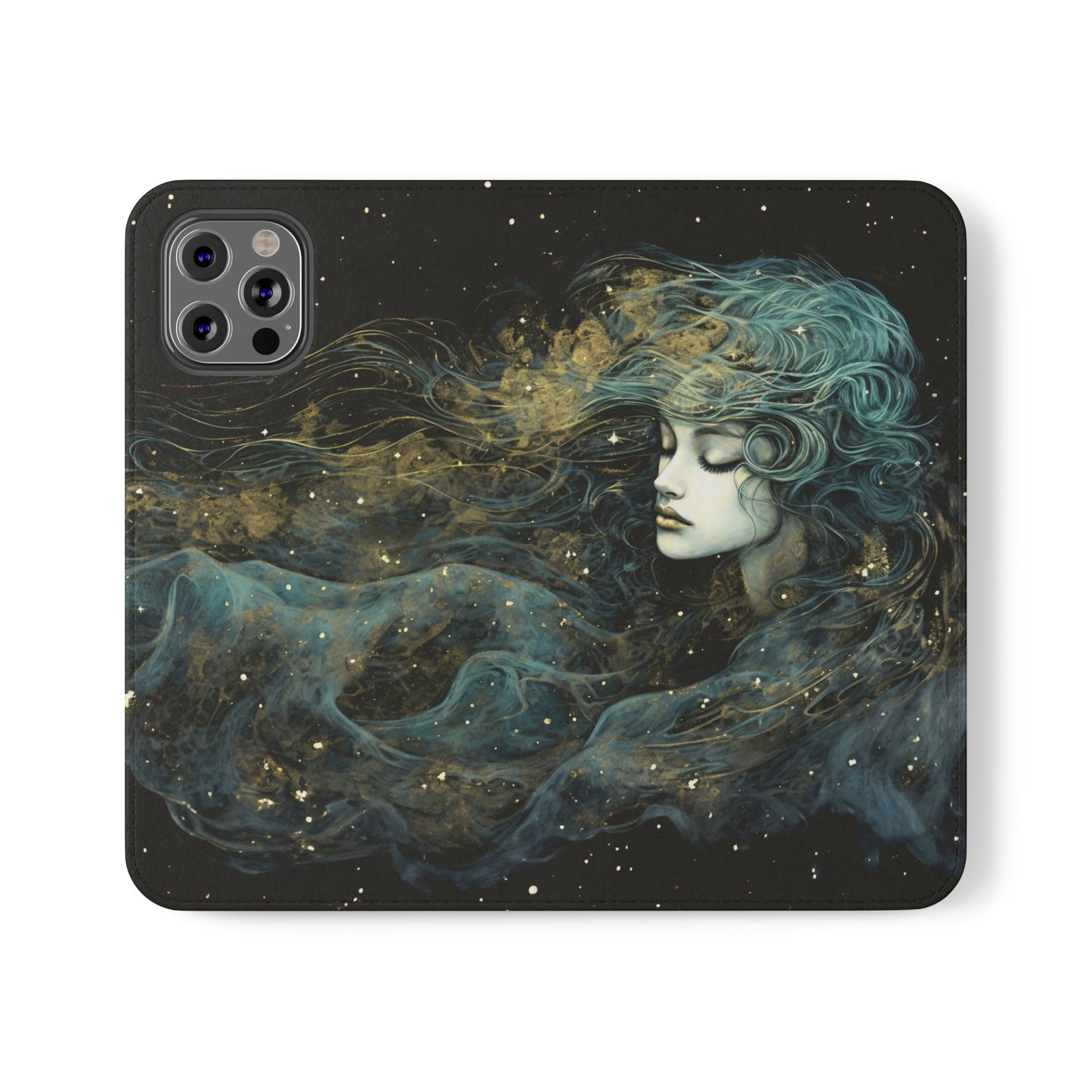 Starborn Enigma Flip Case Phone Case Goddess Flip Phone Case Celestial Phone Case Divine Feminine Flip Case s22 s21 iphone 13 12 11