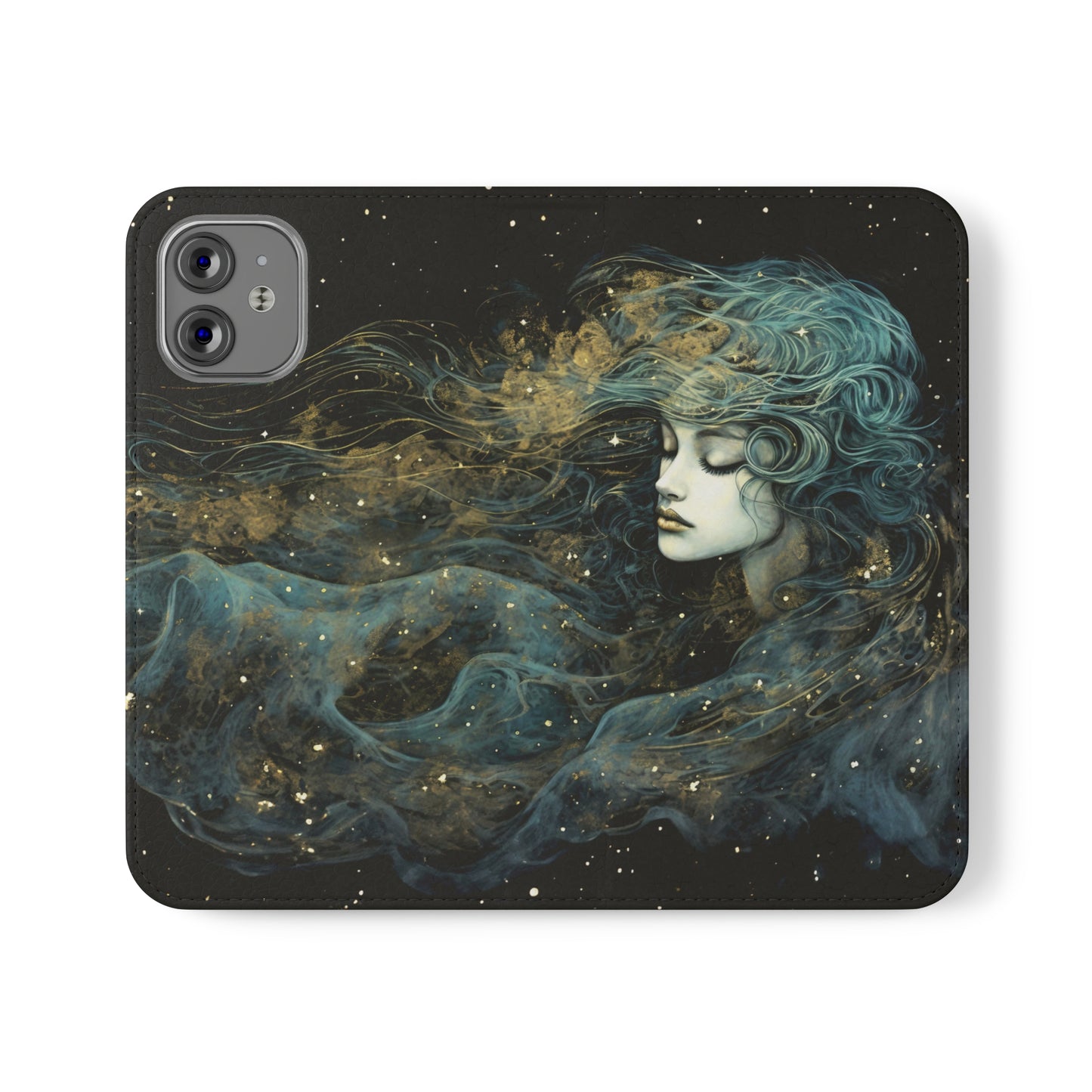 Starborn Enigma Flip Case Phone Case Goddess Flip Phone Case Celestial Phone Case Divine Feminine Flip Case s22 s21 iphone 13 12 11