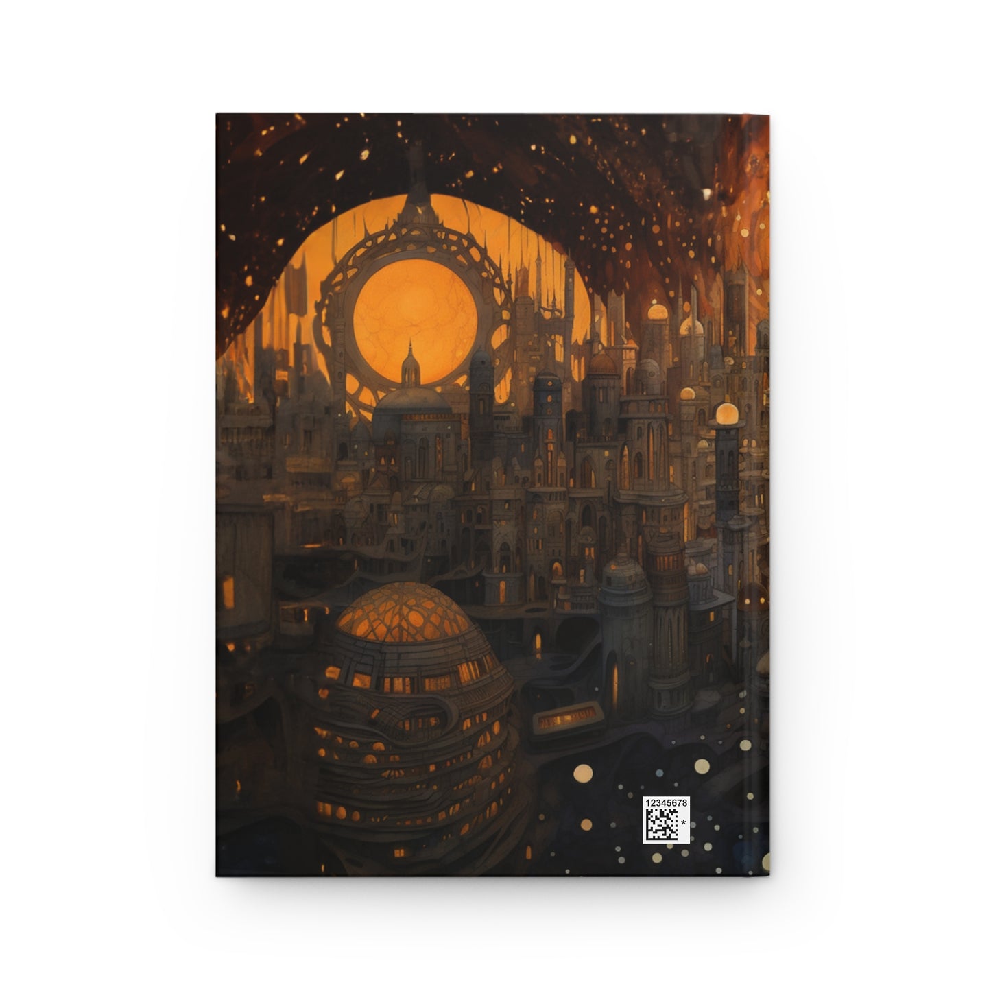 Ancient City Hardcover Journal - sci-fi cityscape, surreal