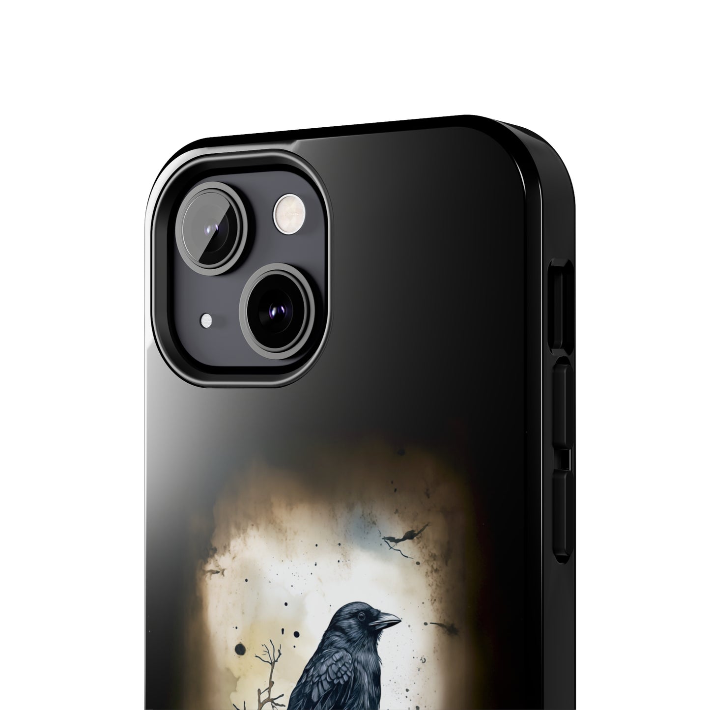 Raven Visage Tough Phone Case for iPhone 15 14 13 12 11 pro max XR XS 7 8 SE Gothic Black phone case Dark Academia iPhone case