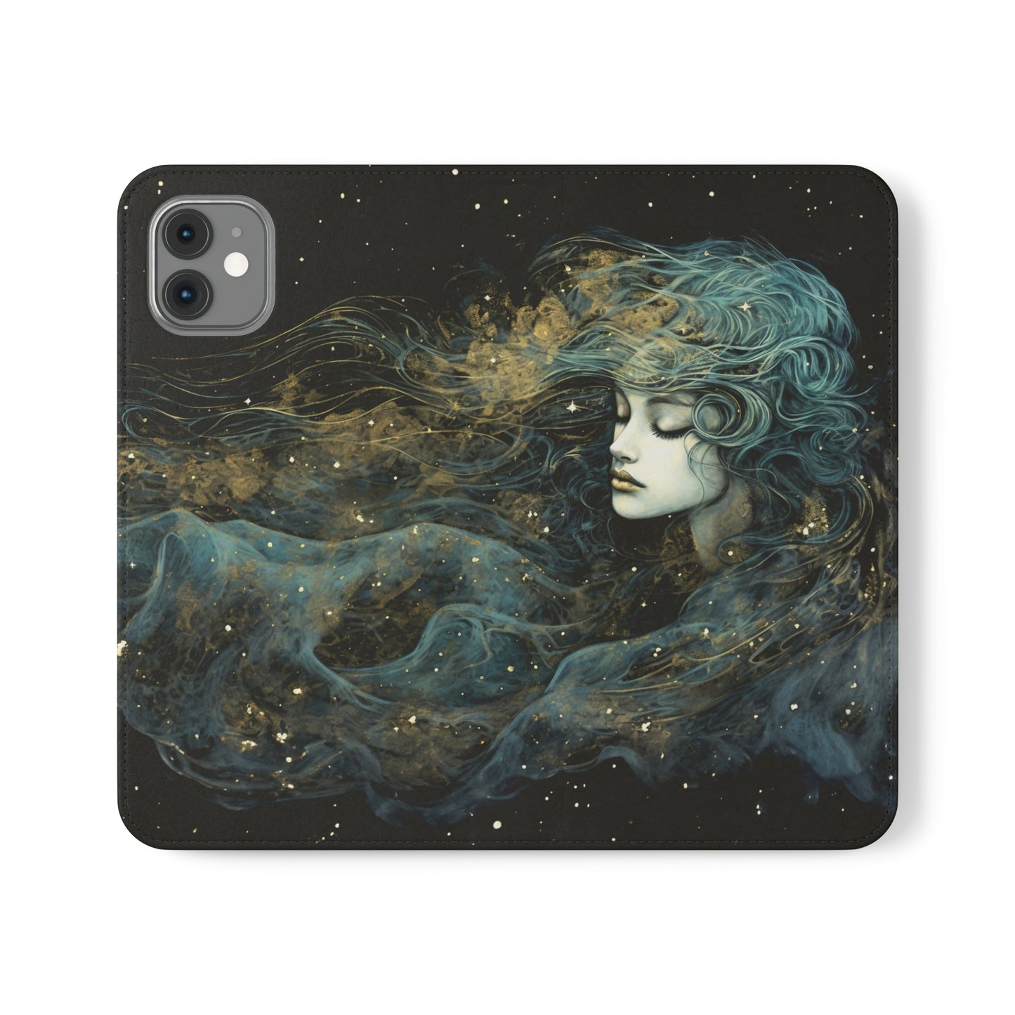 Starborn Enigma Flip Case Phone Case Goddess Flip Phone Case Celestial Phone Case Divine Feminine Flip Case s22 s21 iphone 13 12 11