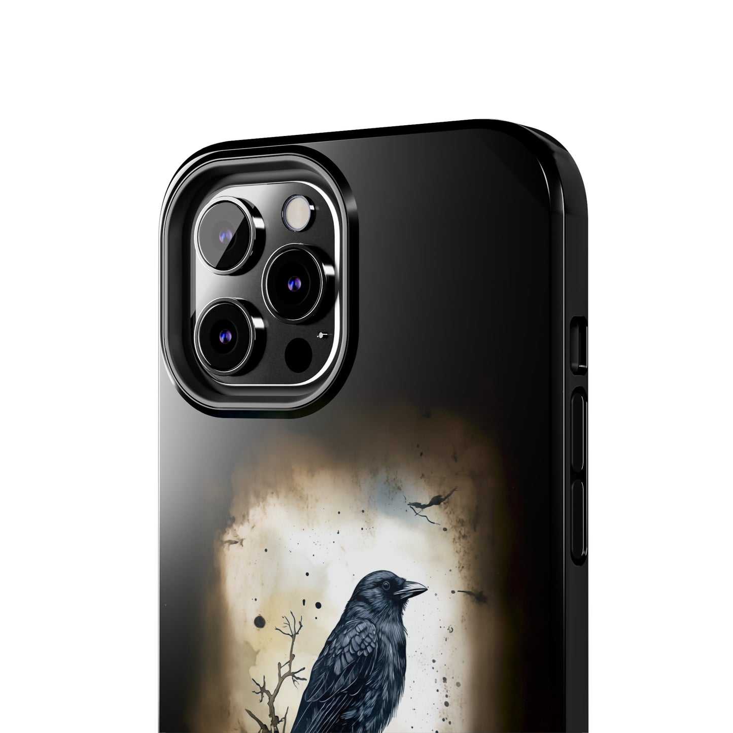 Raven Visage Tough Phone Case for iPhone 15 14 13 12 11 pro max XR XS 7 8 SE Gothic Black phone case Dark Academia iPhone case