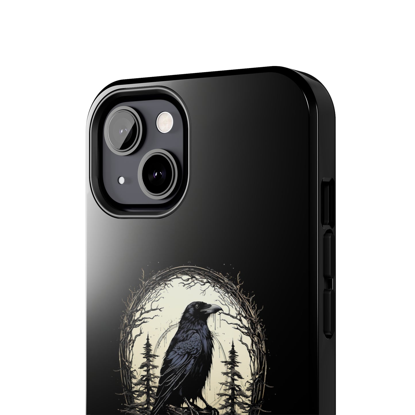 Night's Sentinel Tough Phone Case for iPhone 15 14 13 12 11 pro max XR XS 7 8 SE Gothic Black phone case Dark Academia iPhone case