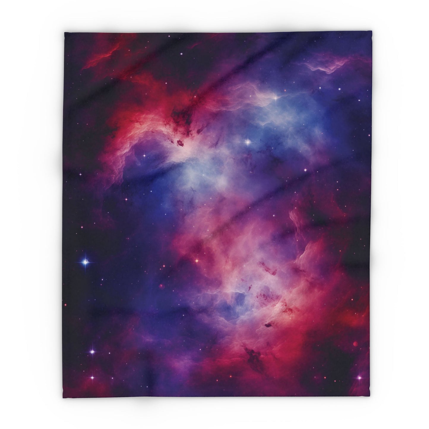 Galaxy Blanket Arctic Fleece Blanket Red Blue Purple Fuzzy Blanket Warm Blanket Soft Blanket Galaxy Space Nebula Nebulae