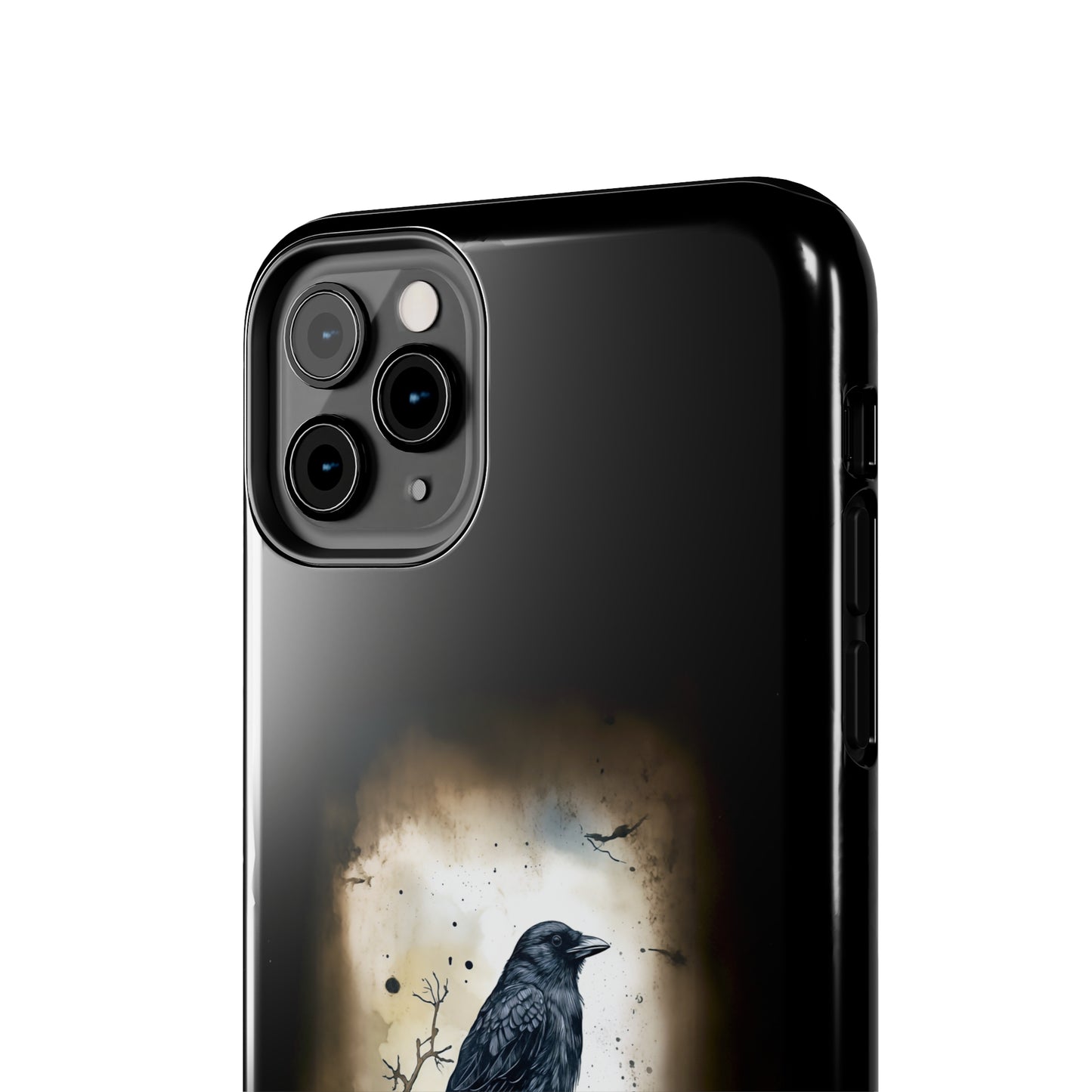 Raven Visage Tough Phone Case for iPhone 15 14 13 12 11 pro max XR XS 7 8 SE Gothic Black phone case Dark Academia iPhone case