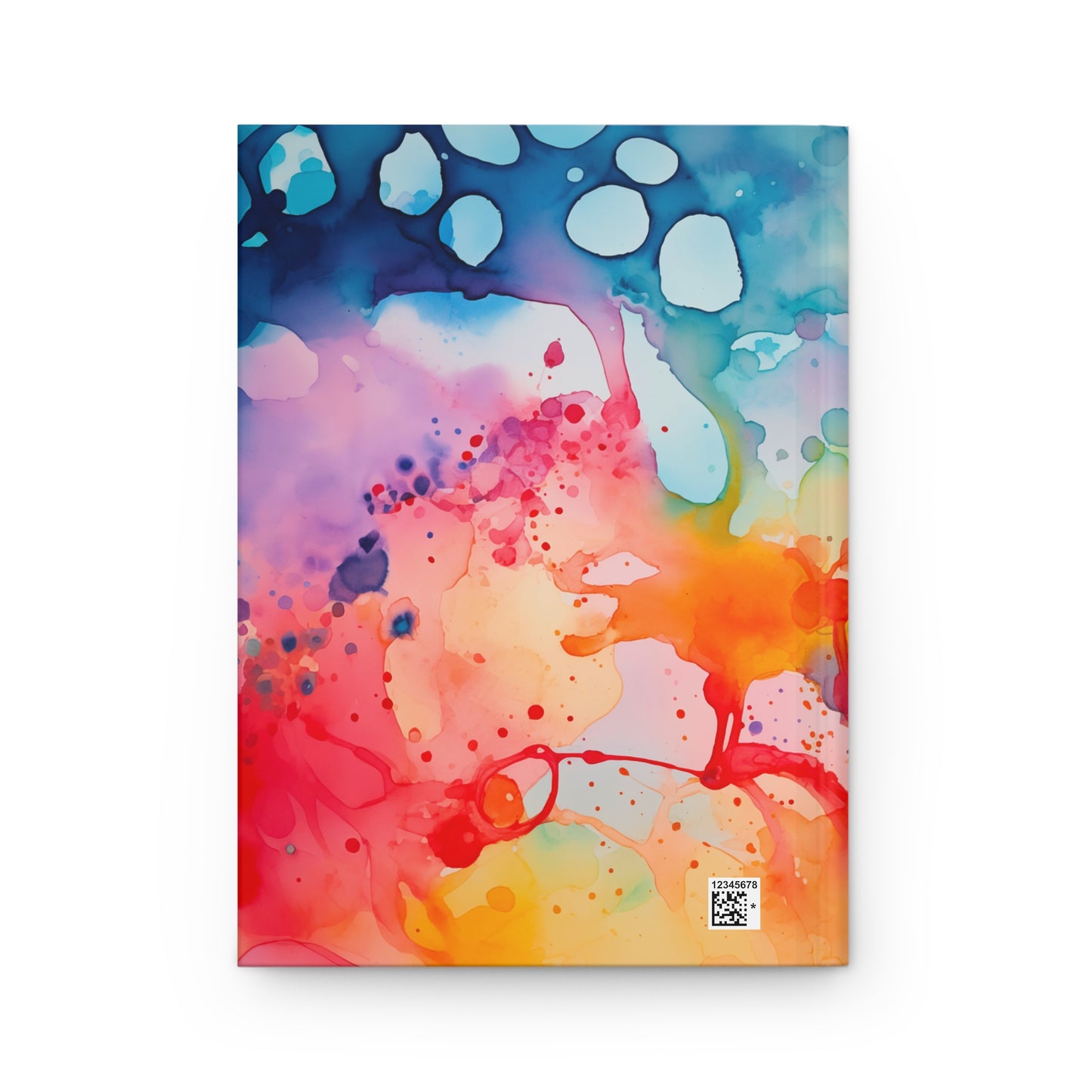 Watercolor Splotches Hardcover Journal Artsy Notebook