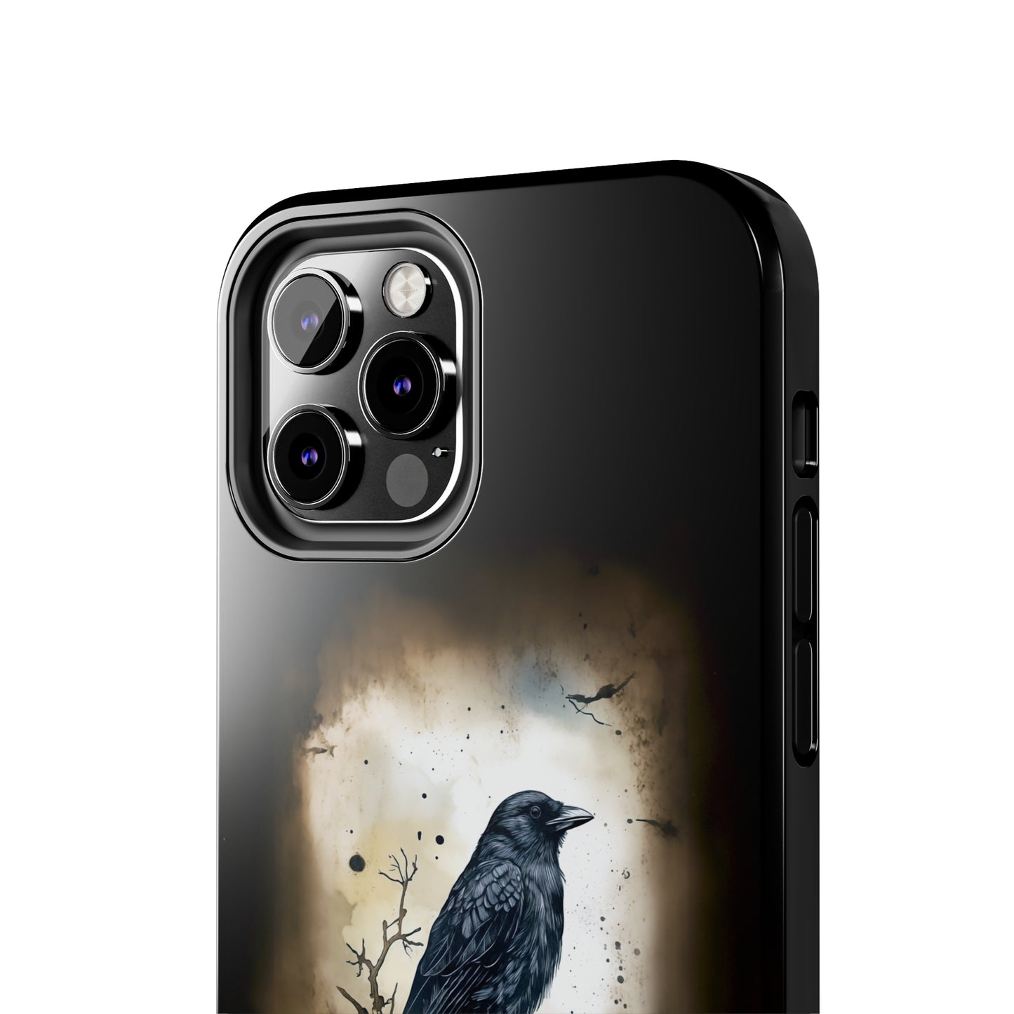 Raven Visage Tough Phone Case for iPhone 15 14 13 12 11 pro max XR XS 7 8 SE Gothic Black phone case Dark Academia iPhone case