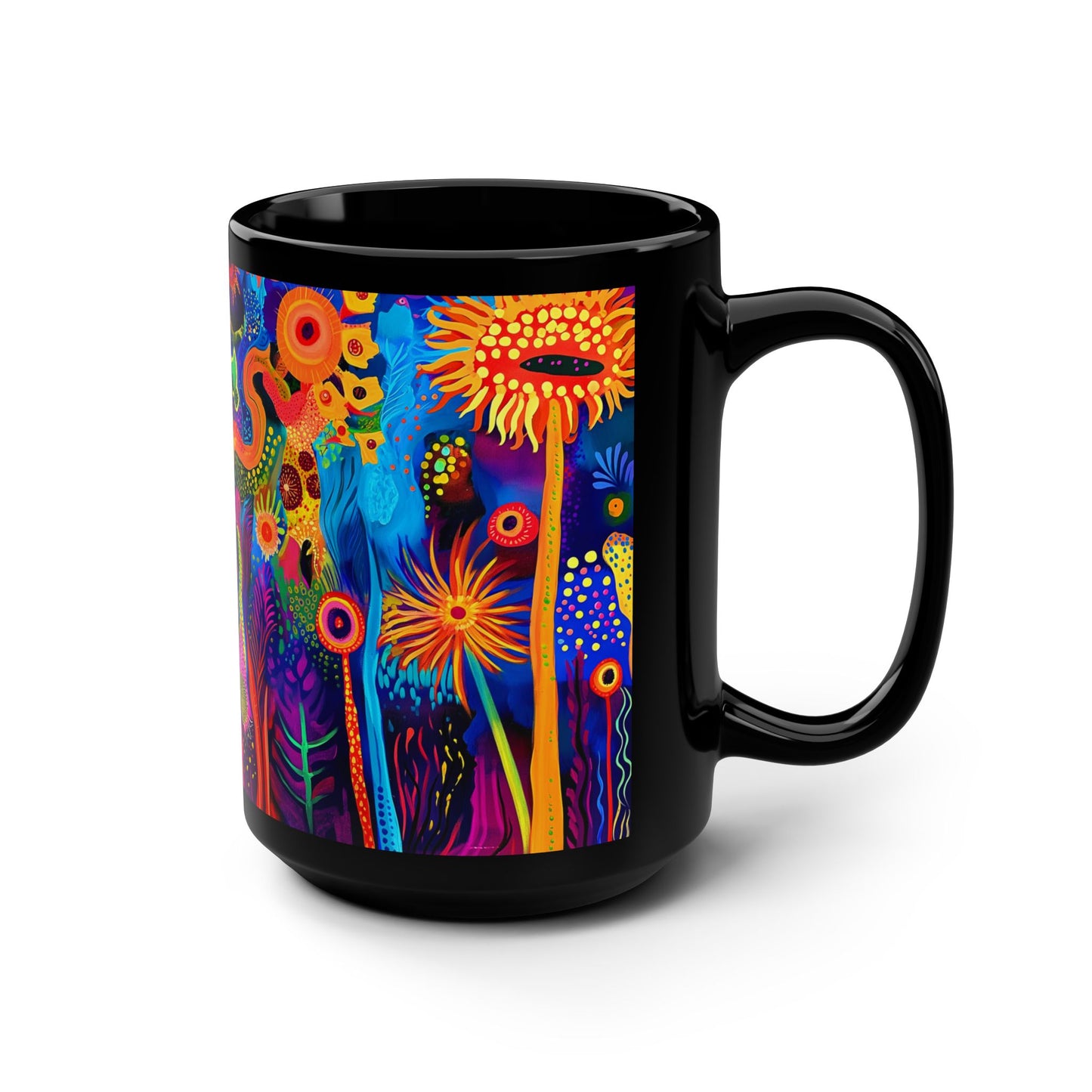 Joyful Colors Mug 15oz Coffee Mug Bright Art Mug