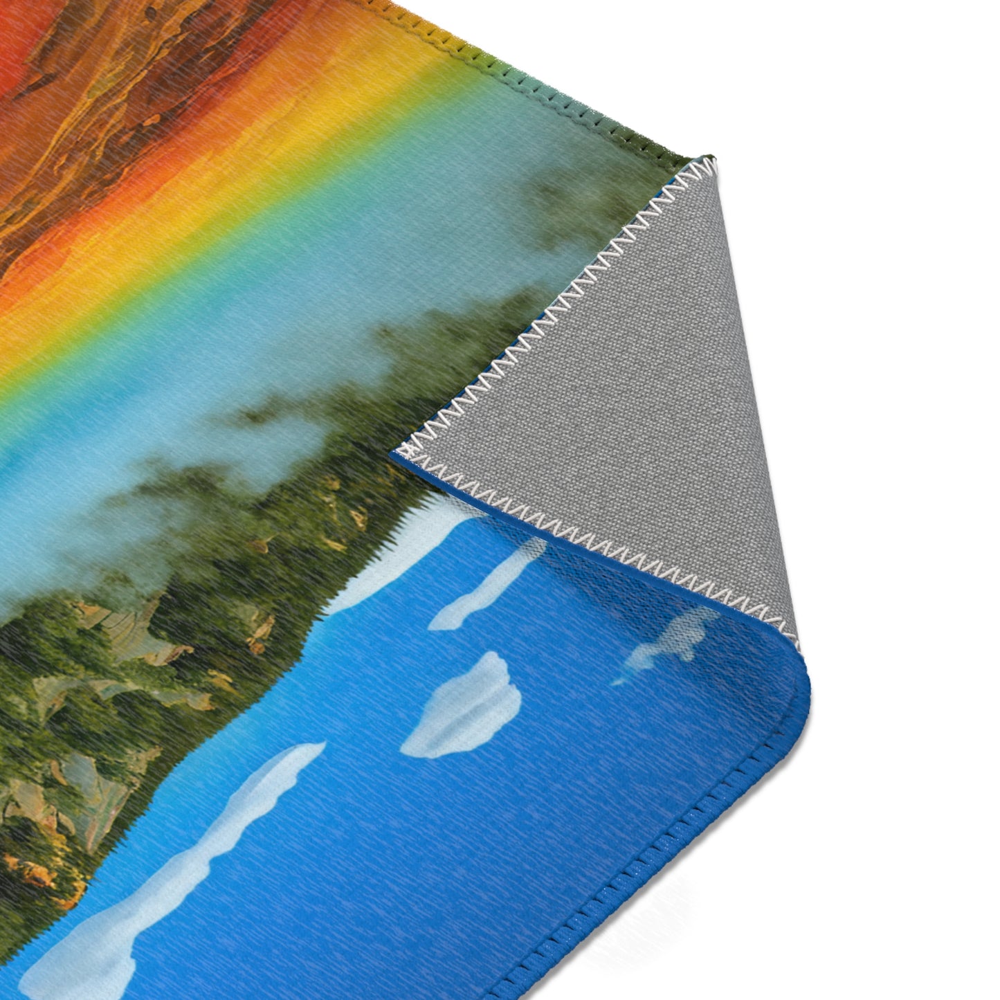 Grand Prismatic Spring Area Rug National Park Area Rug Rainbow Rug Beautiful Nature Rug 2x3 3x2 4x6 6x4