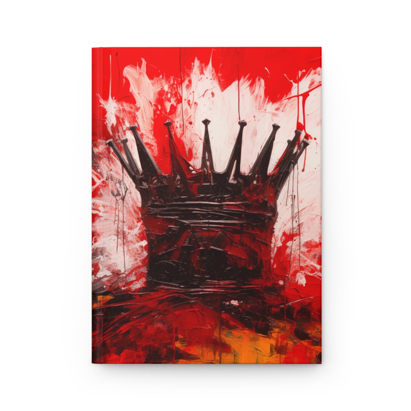 Painted Crown Hardcover Journal Royalty Notebook