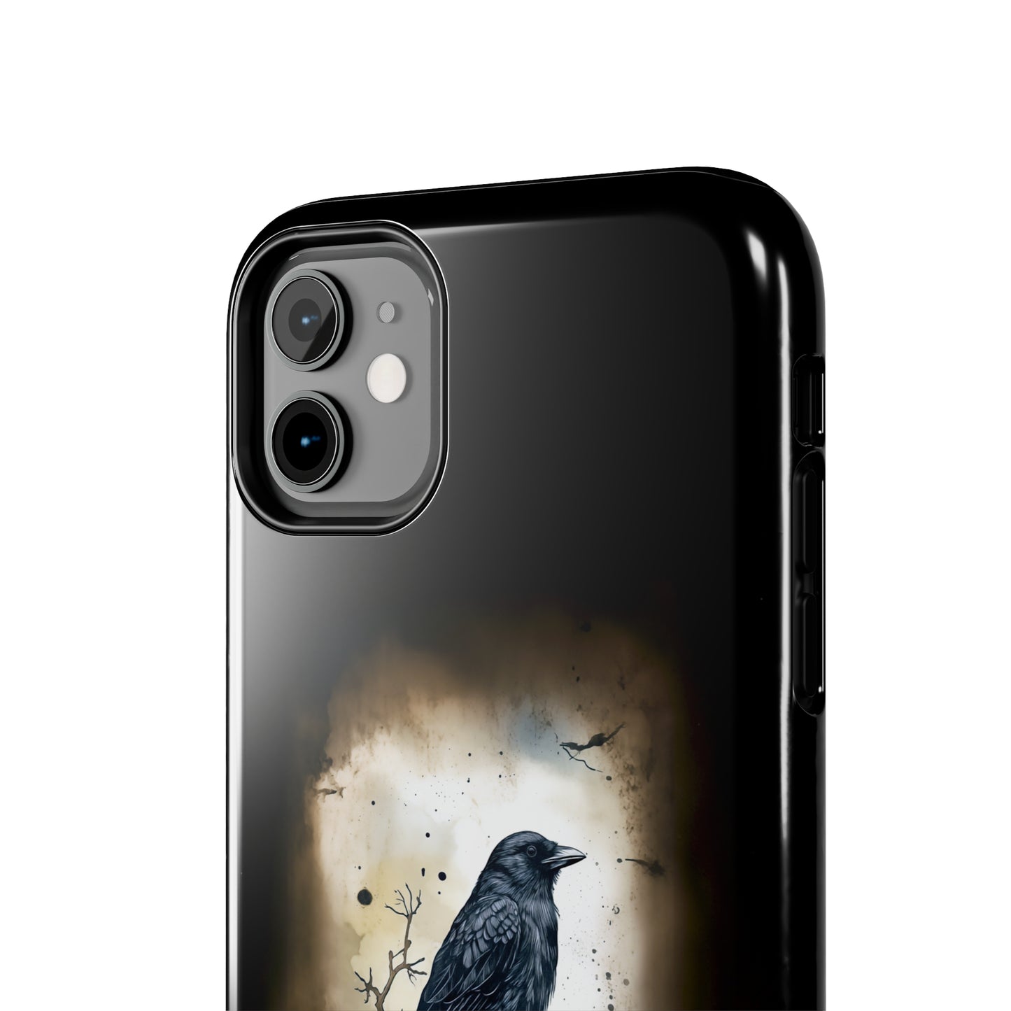 Raven Visage Tough Phone Case for iPhone 15 14 13 12 11 pro max XR XS 7 8 SE Gothic Black phone case Dark Academia iPhone case