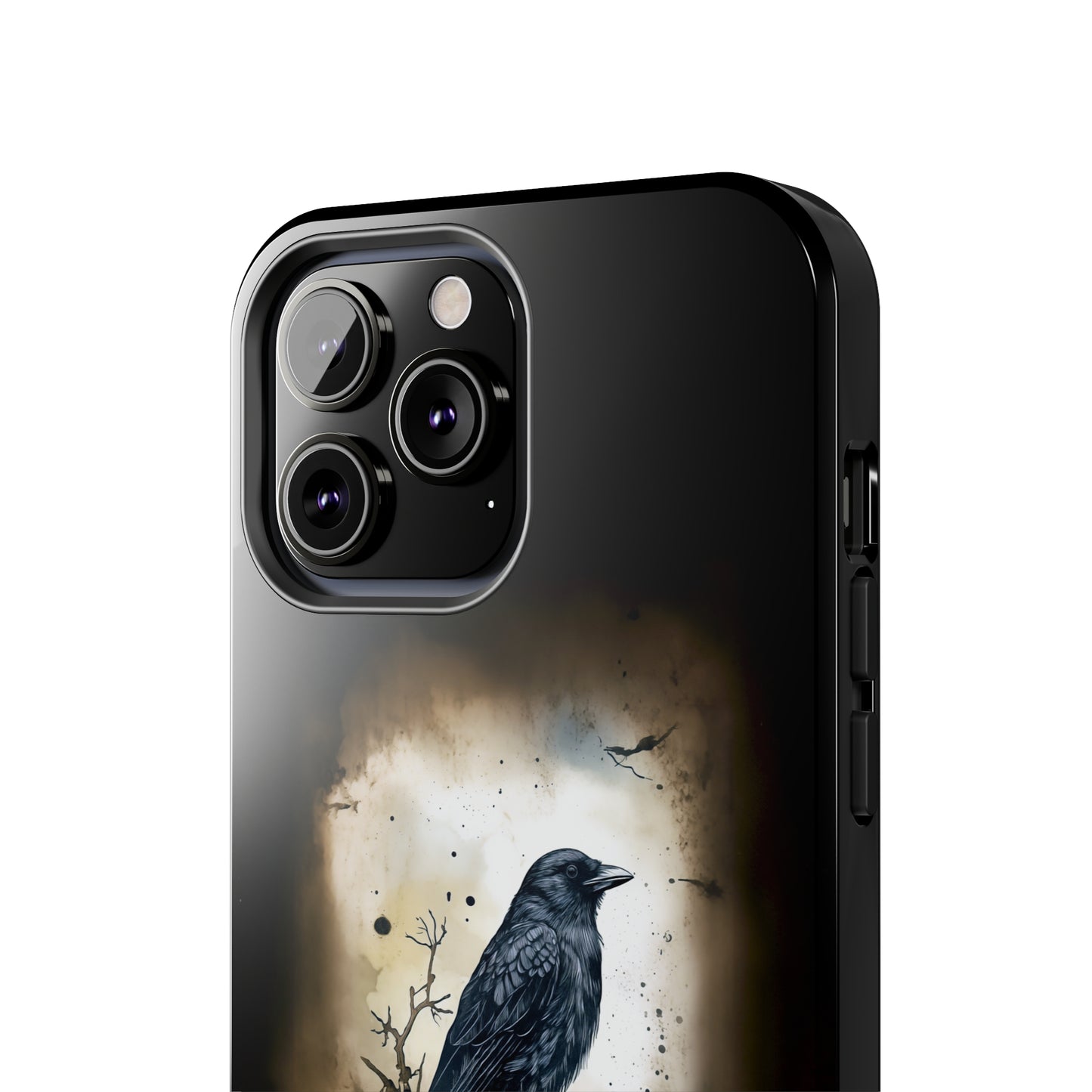 Raven Visage Tough Phone Case for iPhone 15 14 13 12 11 pro max XR XS 7 8 SE Gothic Black phone case Dark Academia iPhone case