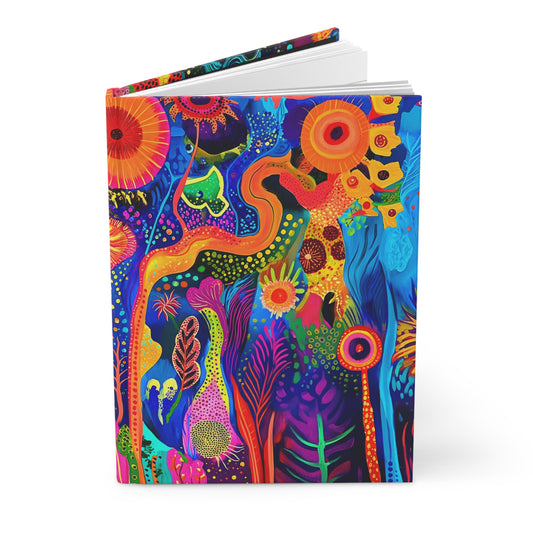 Joyful Colors Hardcover Notebook Bright Pattern Journal