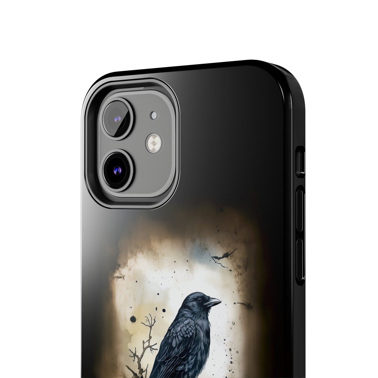 Raven Visage Tough Phone Case for iPhone 15 14 13 12 11 pro max XR XS 7 8 SE Gothic Black phone case Dark Academia iPhone case