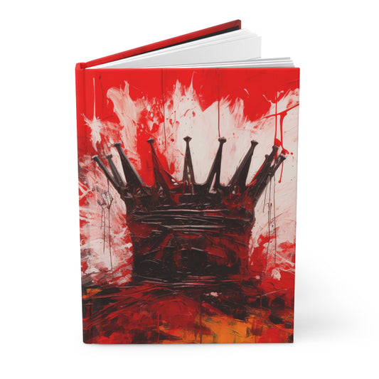 Painted Crown Hardcover Journal Royalty Notebook