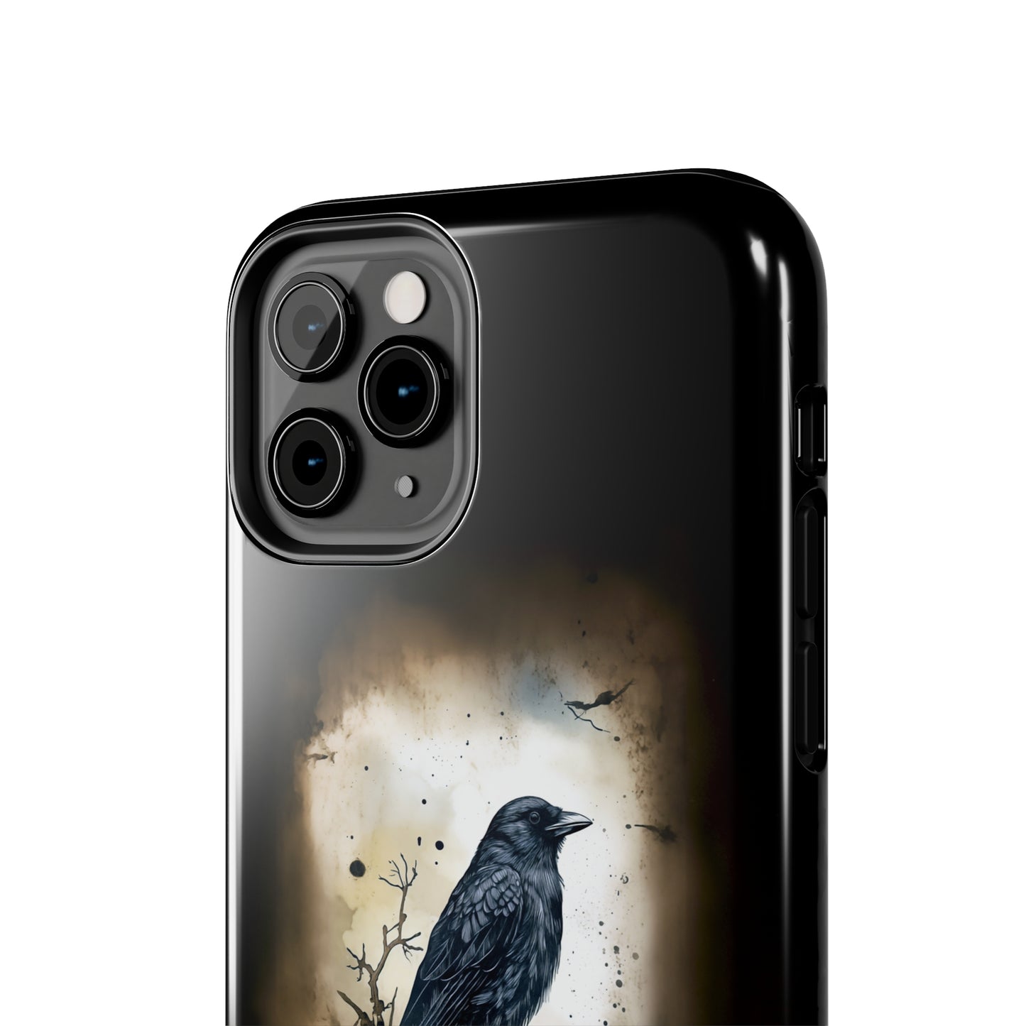 Raven Visage Tough Phone Case for iPhone 15 14 13 12 11 pro max XR XS 7 8 SE Gothic Black phone case Dark Academia iPhone case