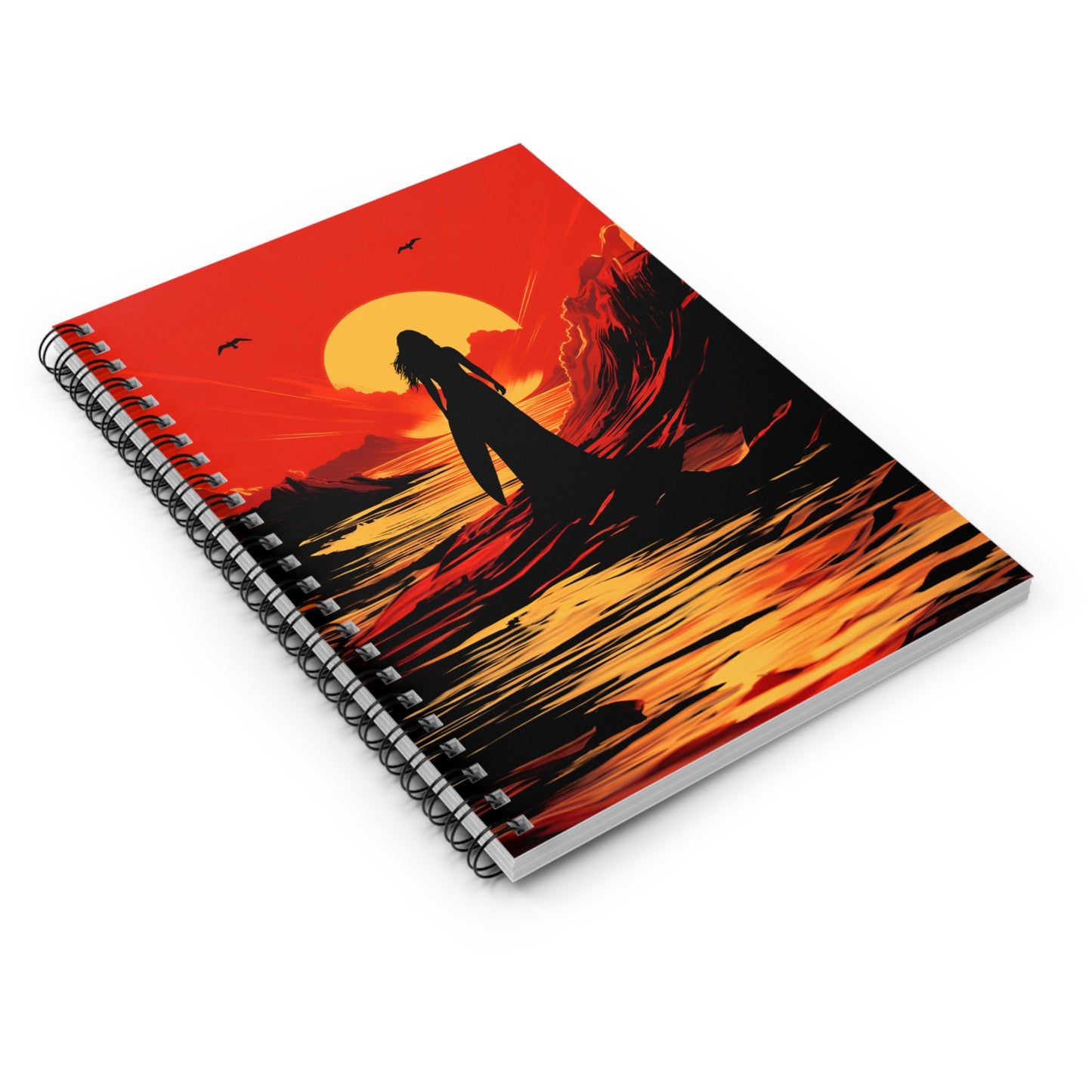 Surfer Goddess Spiral Notebook - spiral journal, surfer girl, surf girl, spiral notebook