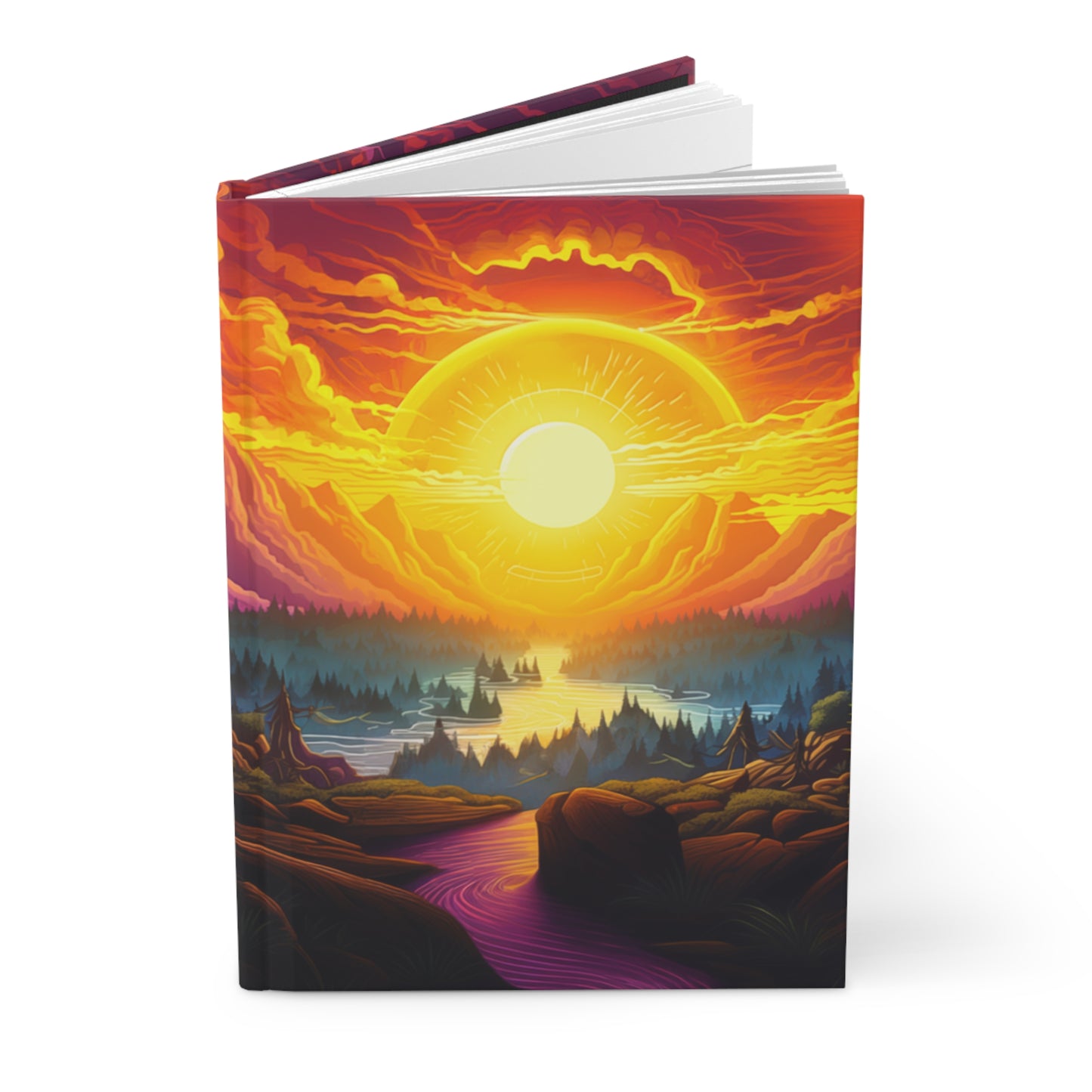 Purple Mountain Sunrise Hardcover Journal Nature's Beauty Notebook