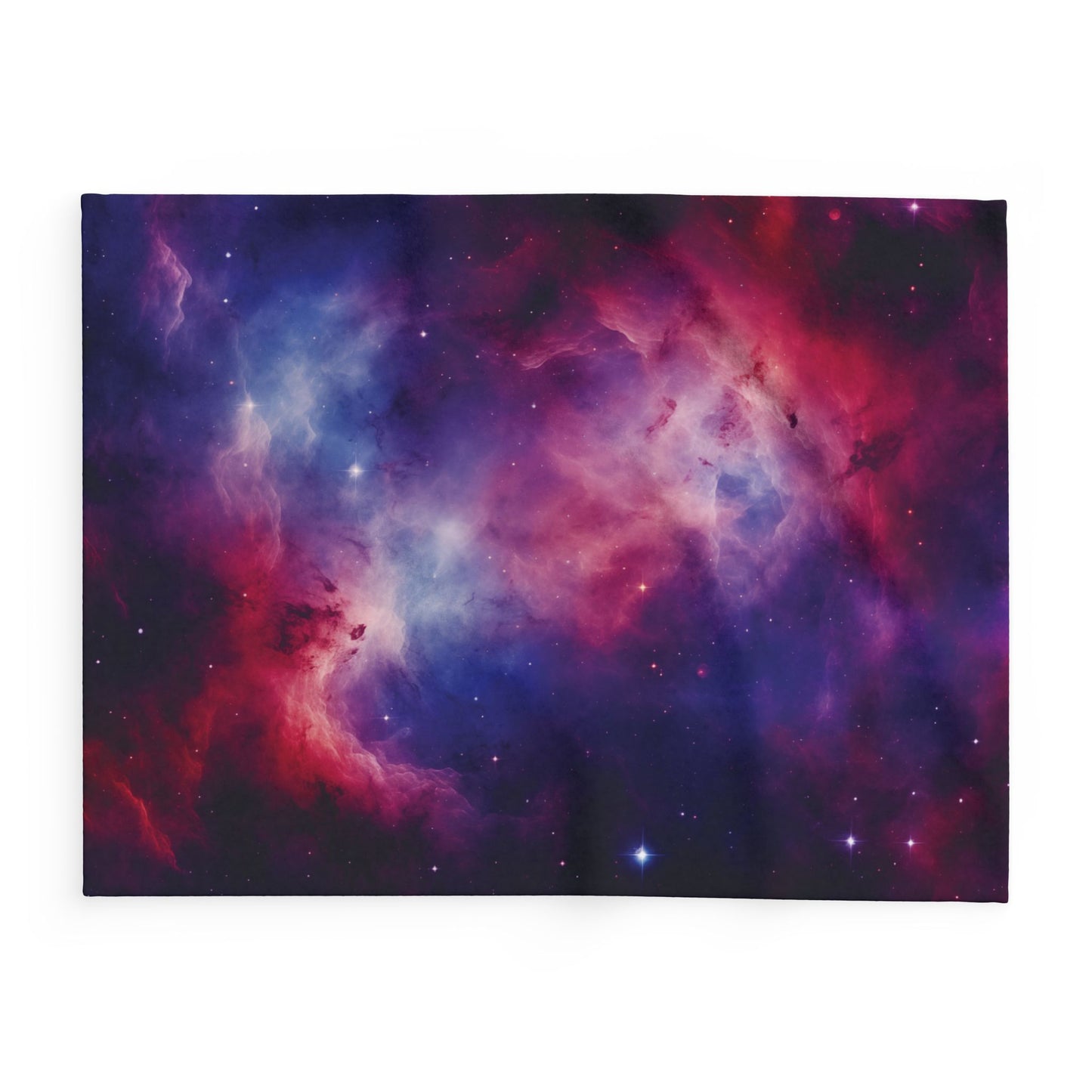 Galaxy Blanket Arctic Fleece Blanket Red Blue Purple Fuzzy Blanket Warm Blanket Soft Blanket Galaxy Space Nebula Nebulae