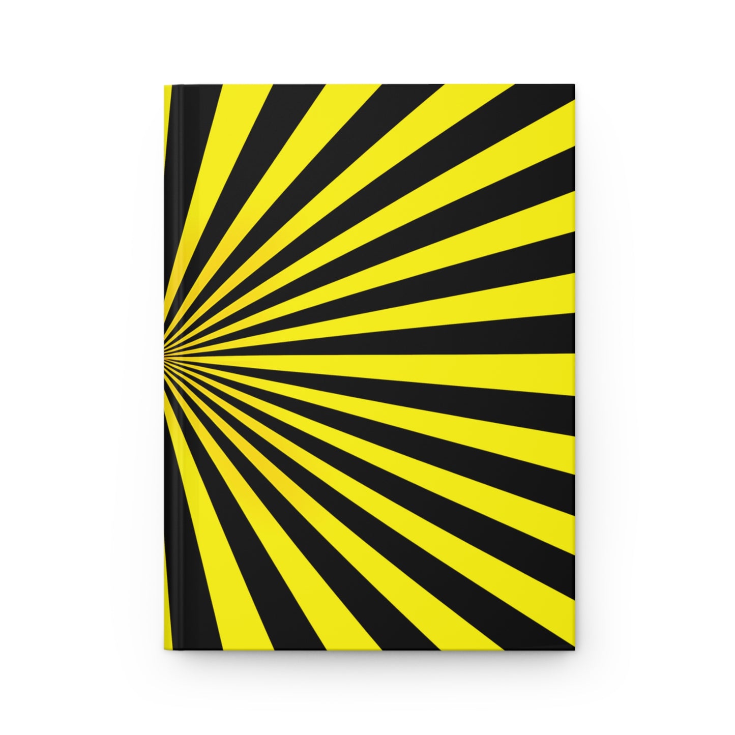 Yellow Burst Hardcover Journal Optical Illusion Notebook