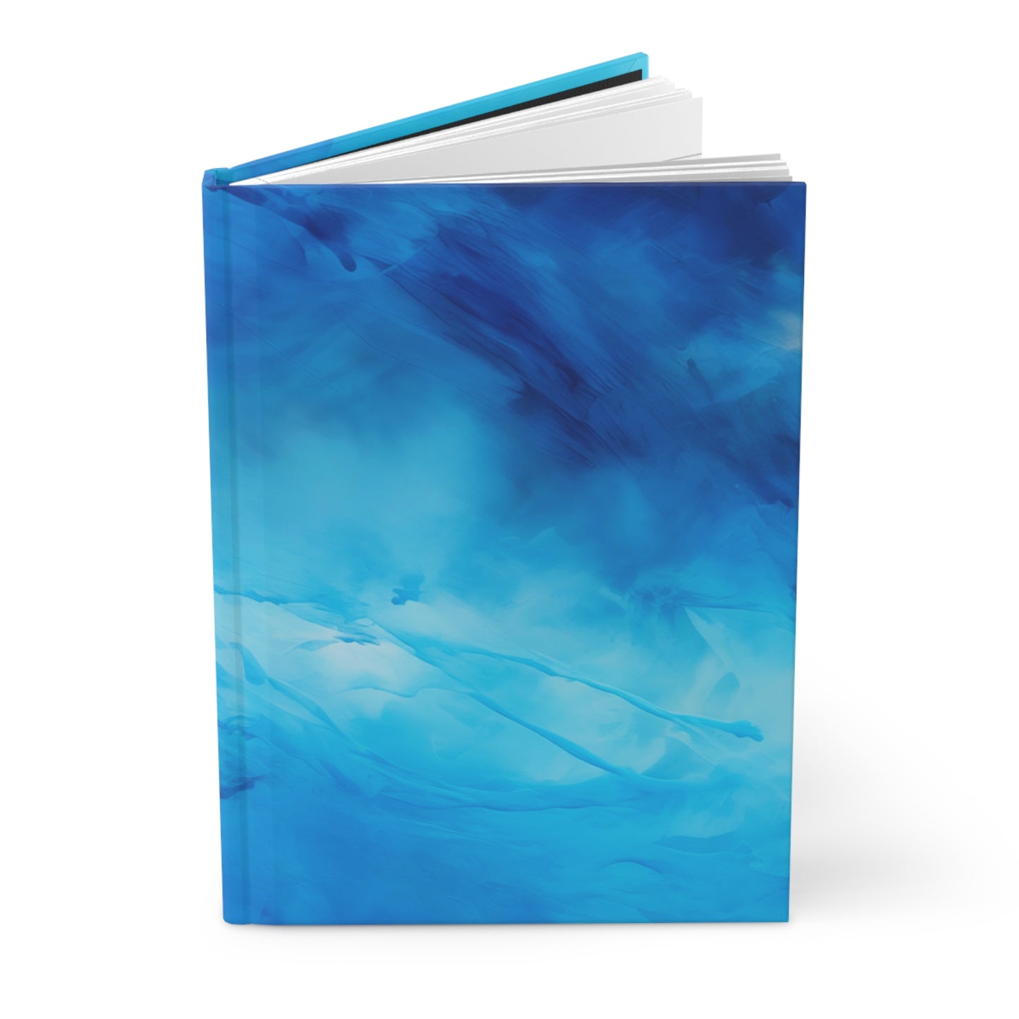 Divine Blue Hardcover Journal Abstract Notebook