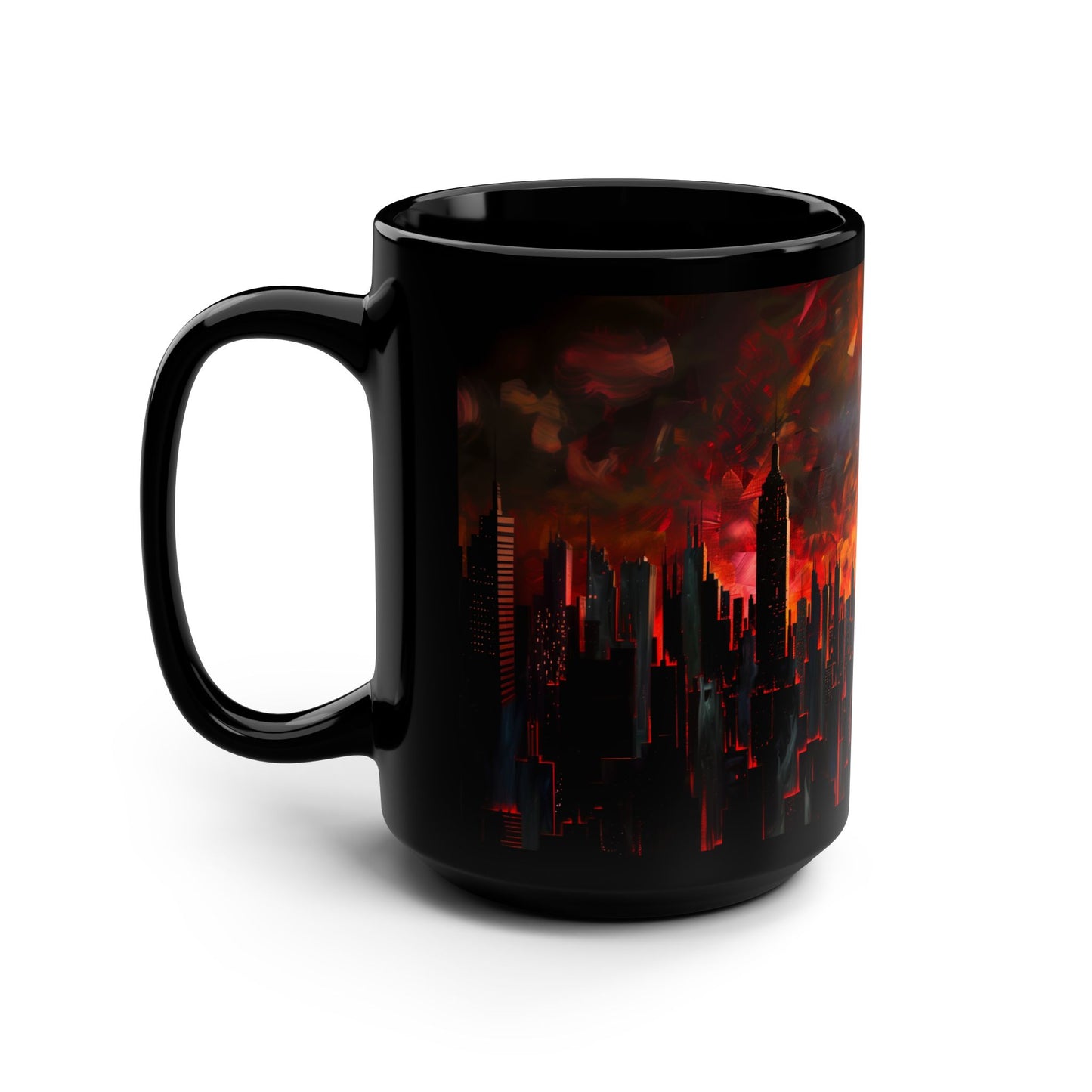 Red City Eclipse Mug 15oz Coffee Mug Solar Eclipse Mug