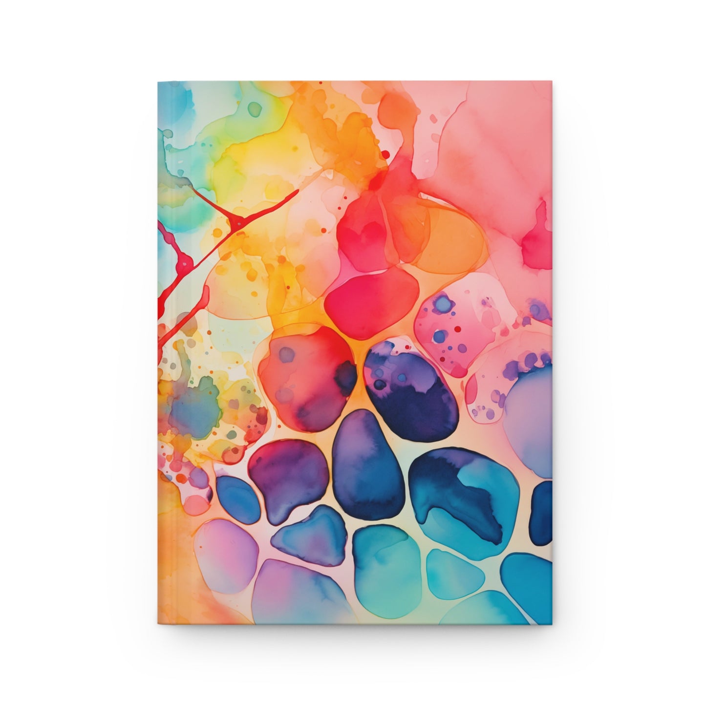 Watercolor Splotches Hardcover Journal Artsy Notebook