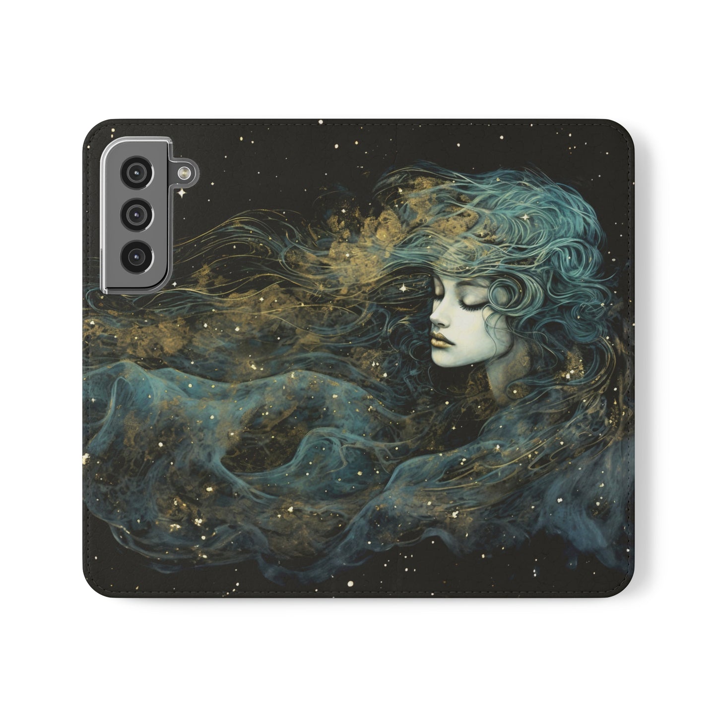 Starborn Enigma Flip Case Phone Case Goddess Flip Phone Case Celestial Phone Case Divine Feminine Flip Case s22 s21 iphone 13 12 11