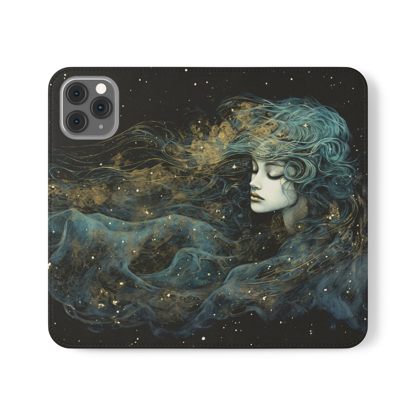 Starborn Enigma Flip Case Phone Case Goddess Flip Phone Case Celestial Phone Case Divine Feminine Flip Case s22 s21 iphone 13 12 11