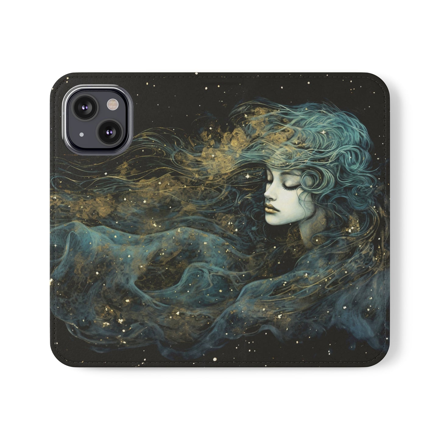 Starborn Enigma Flip Case Phone Case Goddess Flip Phone Case Celestial Phone Case Divine Feminine Flip Case s22 s21 iphone 13 12 11