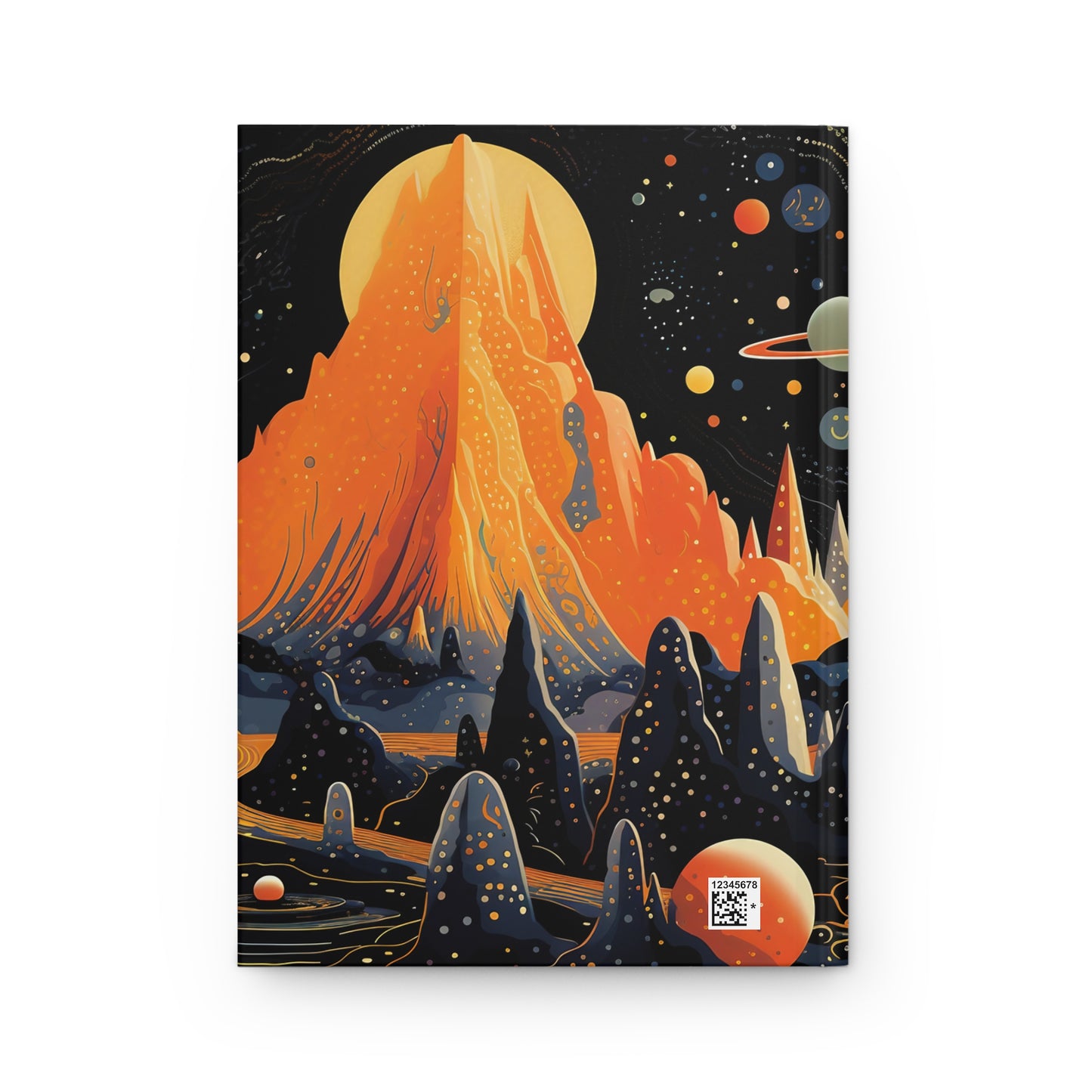 Sci-fi Planet Scene Notebook Journal