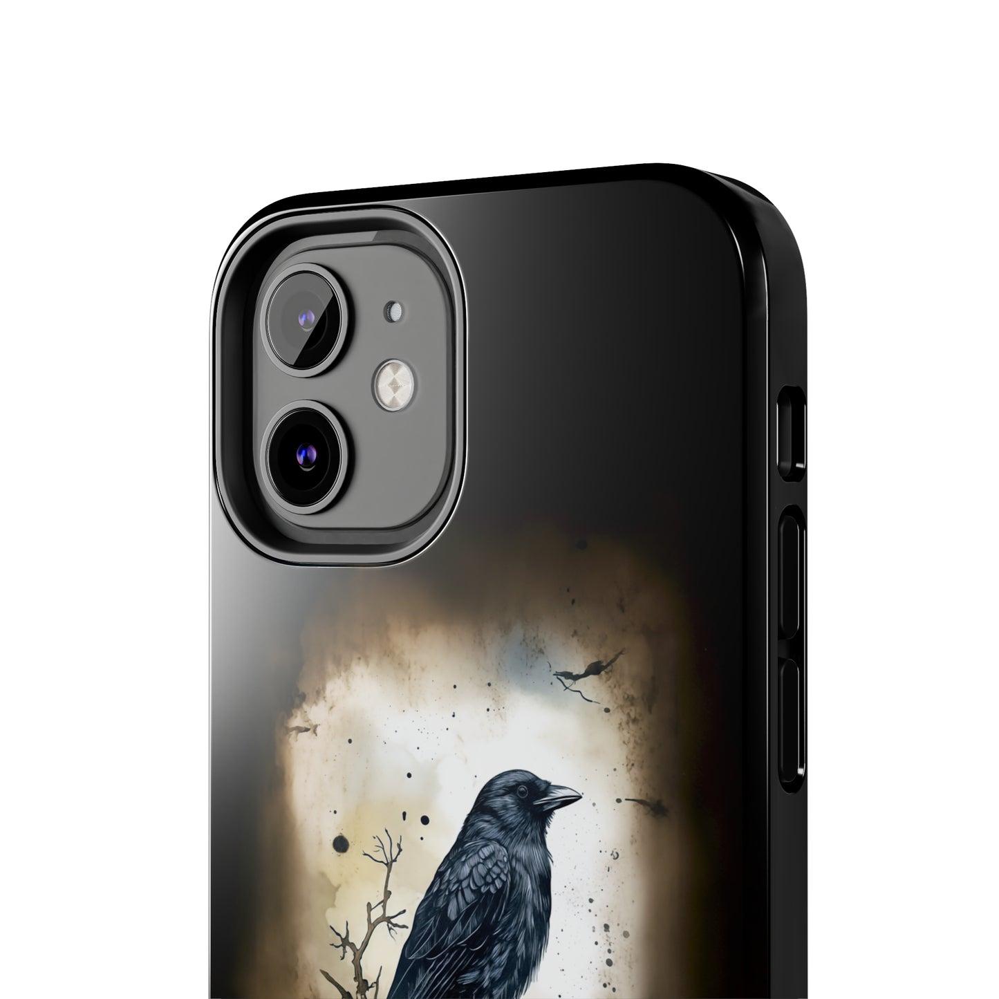 Raven Visage Tough Phone Case for iPhone 15 14 13 12 11 pro max XR XS 7 8 SE Gothic Black phone case Dark Academia iPhone case