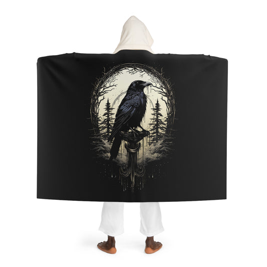 Hooded Sherpa Fleece Blanket