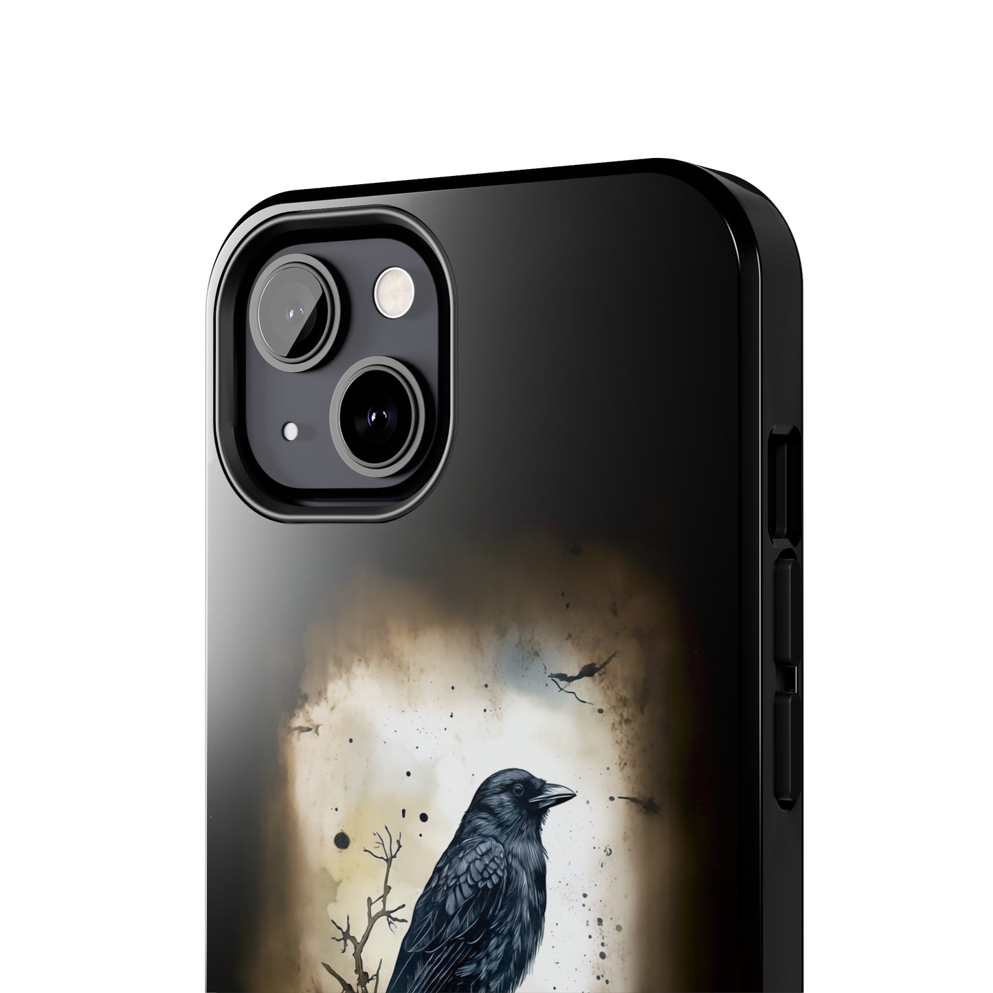 Raven Visage Tough Phone Case for iPhone 15 14 13 12 11 pro max XR XS 7 8 SE Gothic Black phone case Dark Academia iPhone case