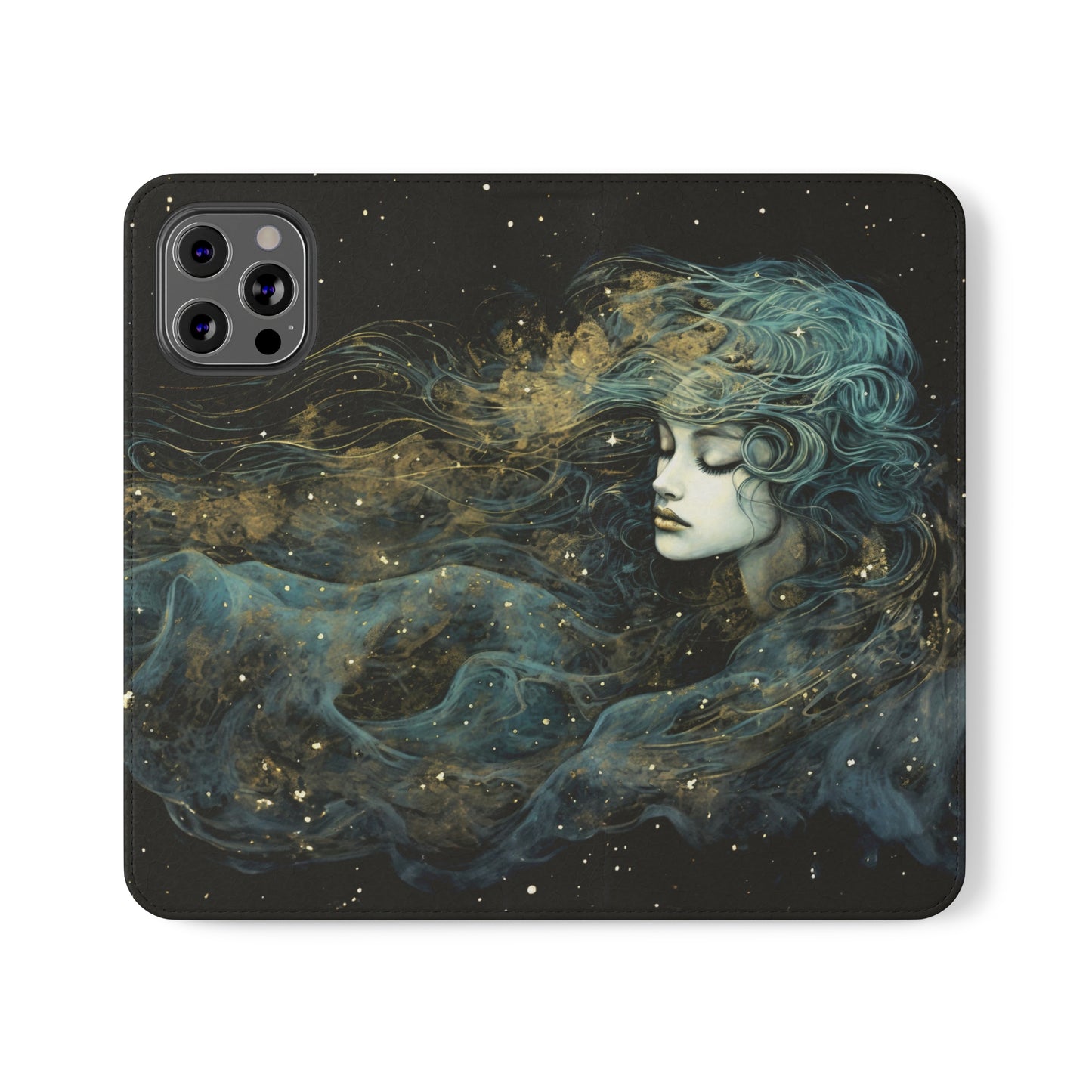 Starborn Enigma Flip Case Phone Case Goddess Flip Phone Case Celestial Phone Case Divine Feminine Flip Case s22 s21 iphone 13 12 11