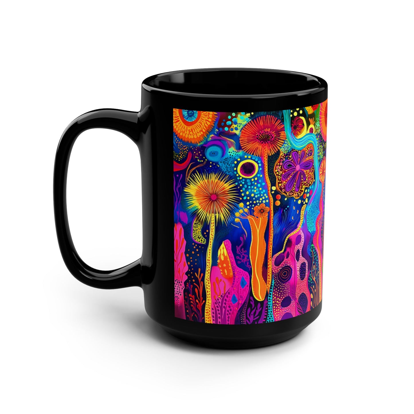 Joyful Colors Mug 15oz Coffee Mug Bright Art Mug