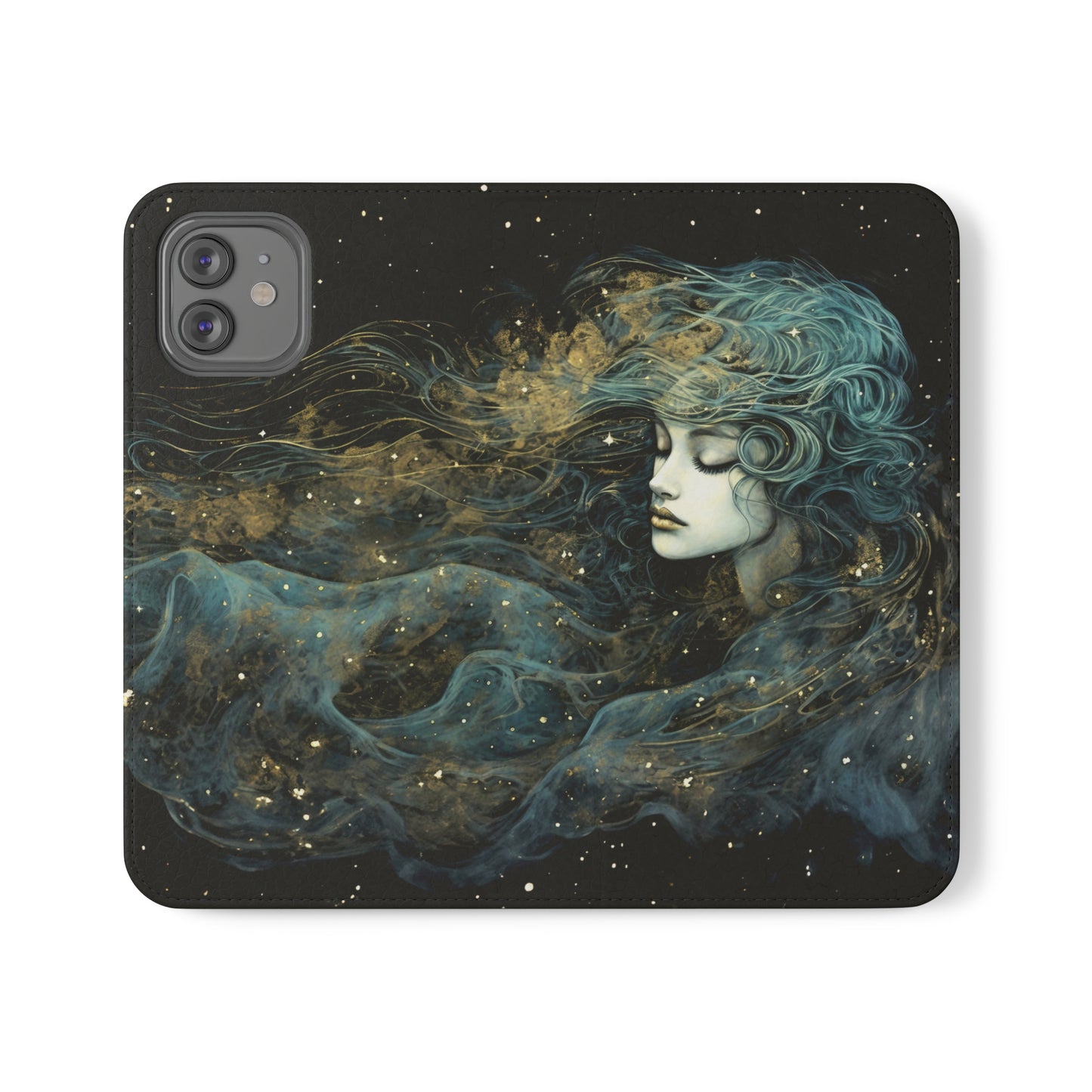 Starborn Enigma Flip Case Phone Case Goddess Flip Phone Case Celestial Phone Case Divine Feminine Flip Case s22 s21 iphone 13 12 11