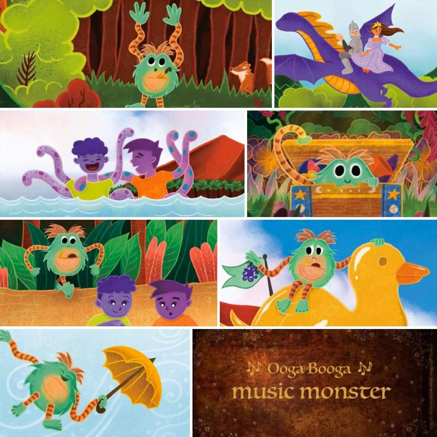 Children's Book: Ooga Booga Music Monster - Effortlessly teaches young children different musical meters through listening alone.